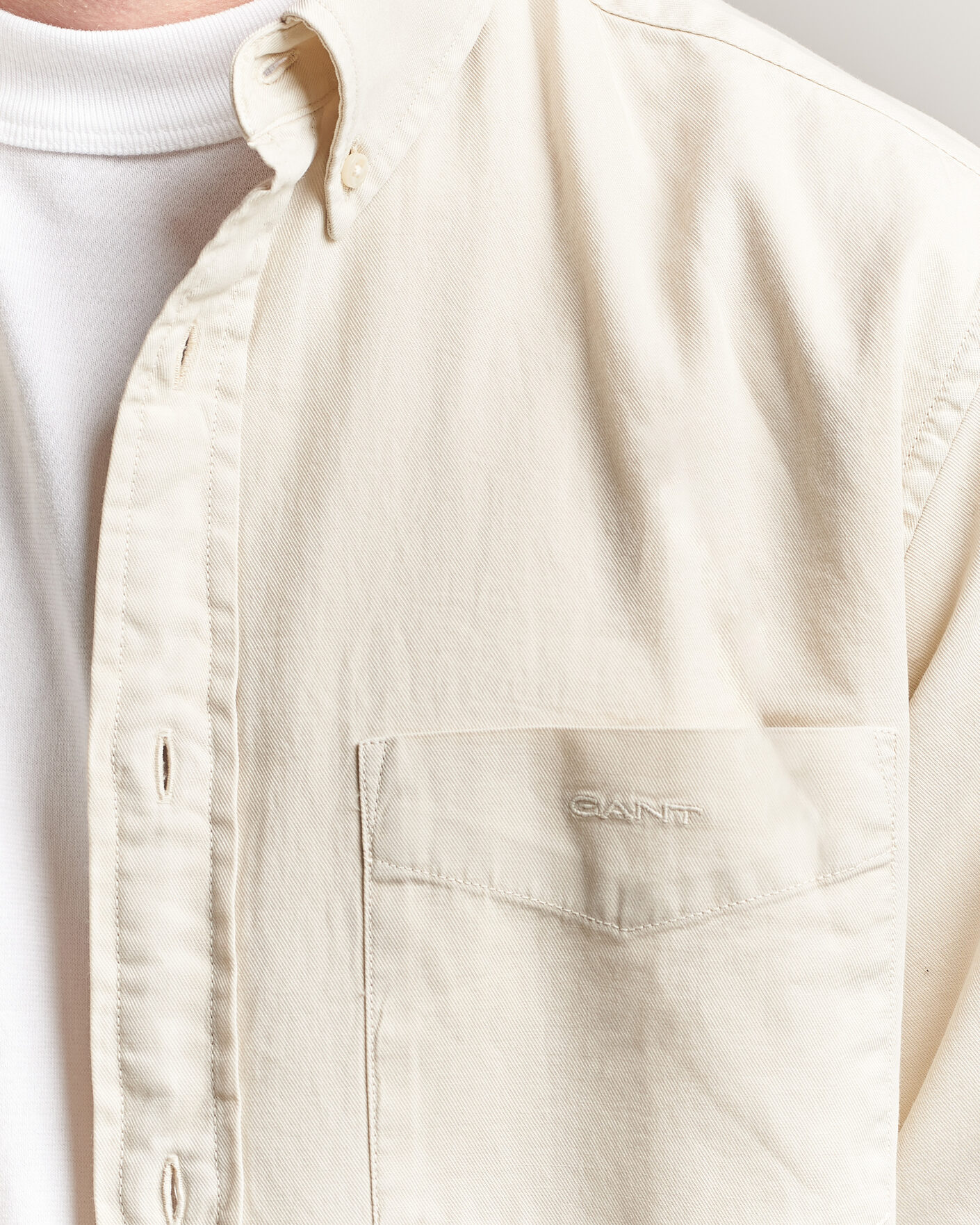 Herren | Hemden | Gant | Regular Fit Garment Dyed Twill Shirt Sand