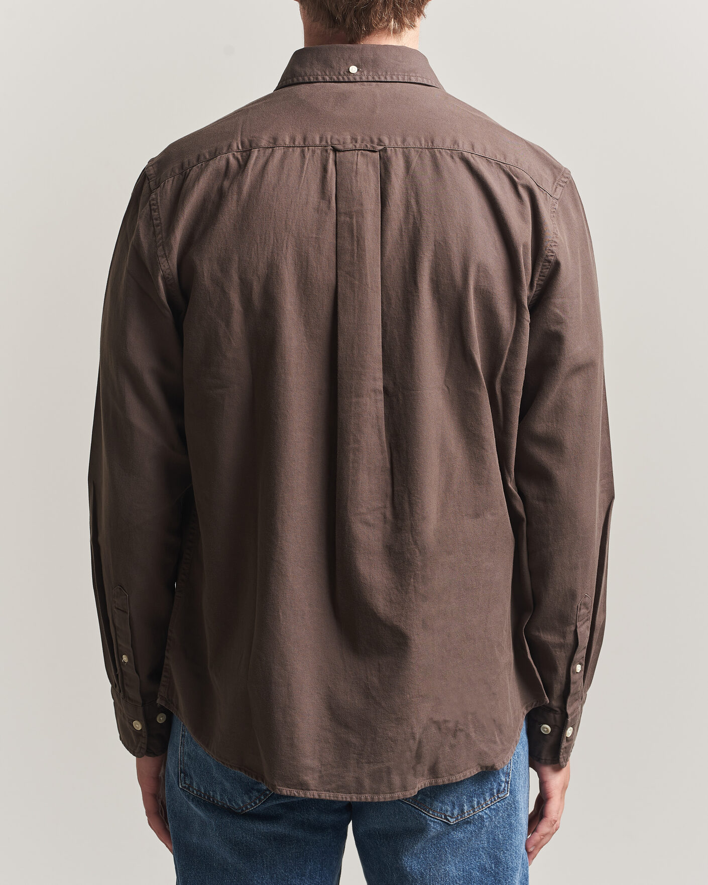 Herren | Hemden | Gant | Regular Fit Garment Dyed Twill Shirt Shadow Brown