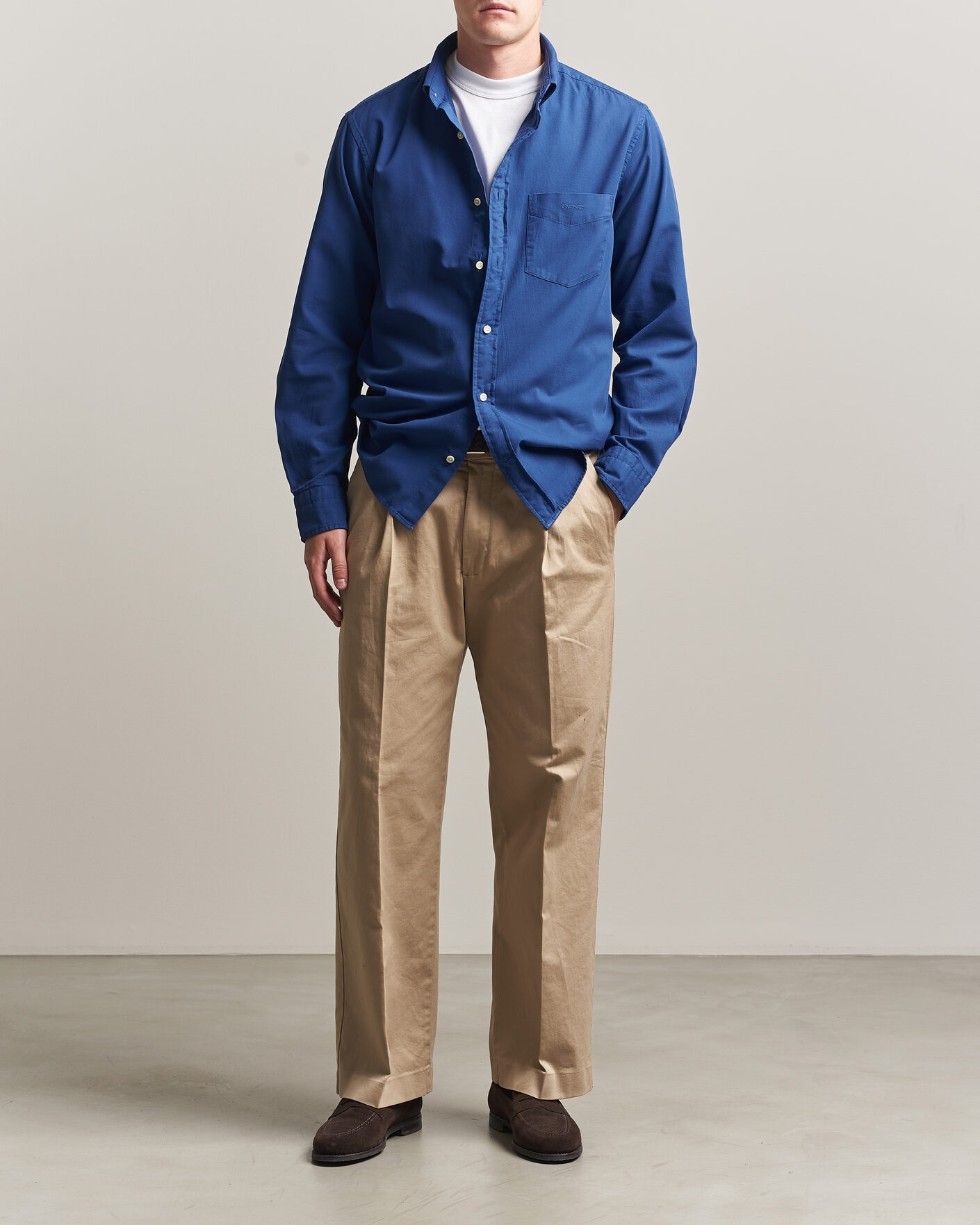 Herren | Hemden | Gant | Regular Fit Garment Dyed Twill Shirt Crisp Blue