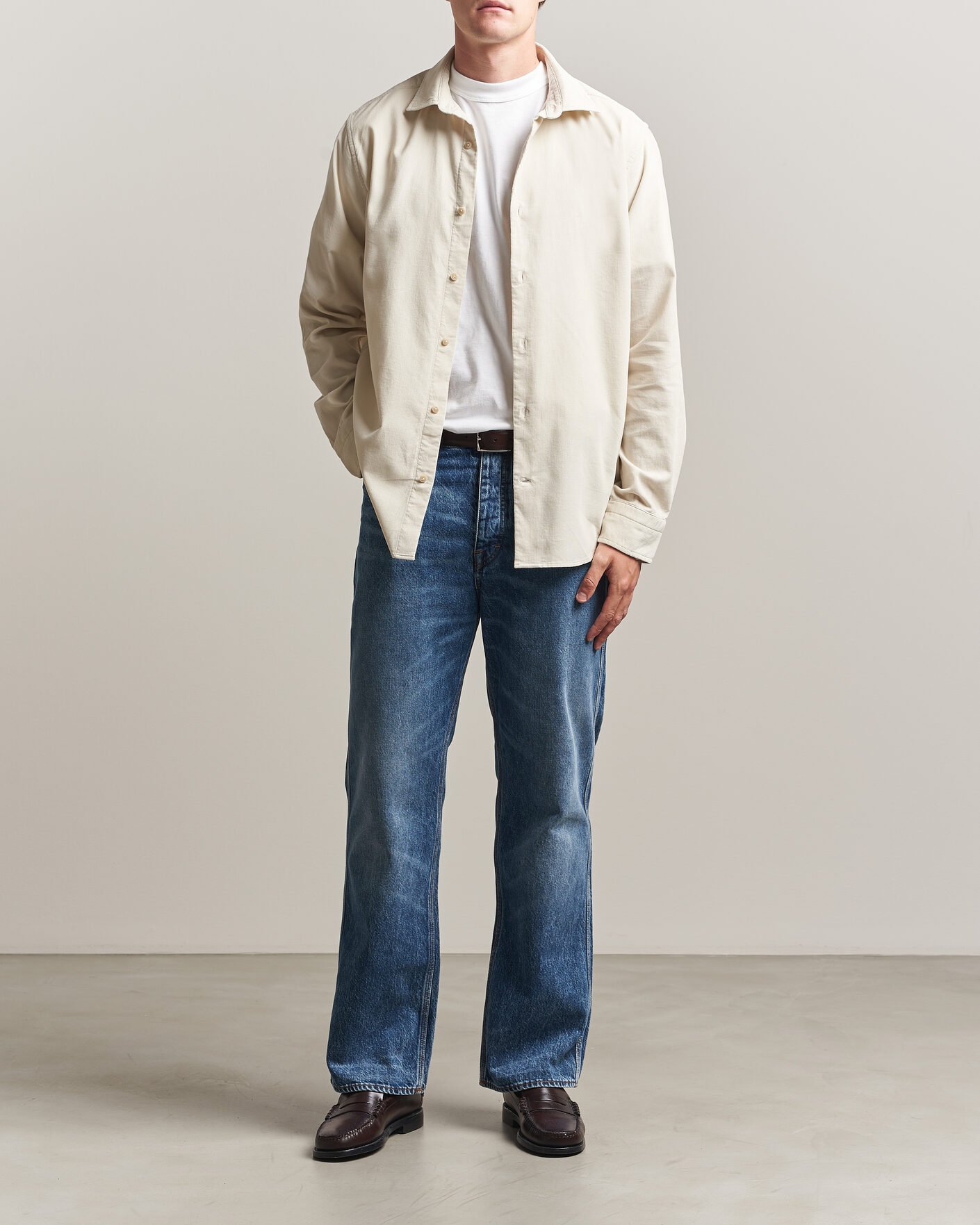 Herren | Hemden | Gant | Regular Fit Baby Cord Shirt Sand