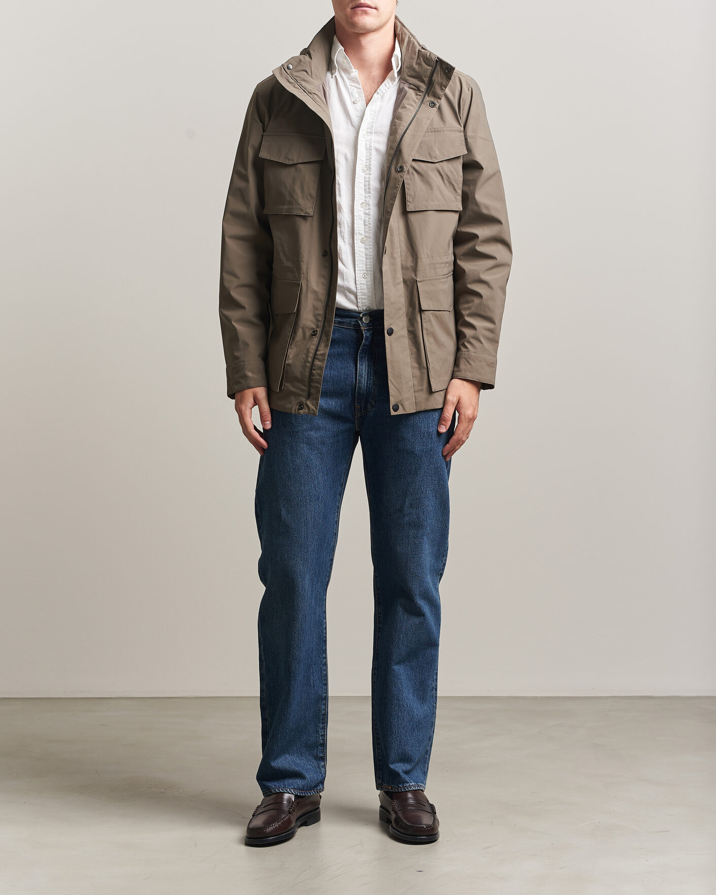 Herren | Jacken | Gant | Lightweight 4-Pocket Field Jacket Faded Taupe