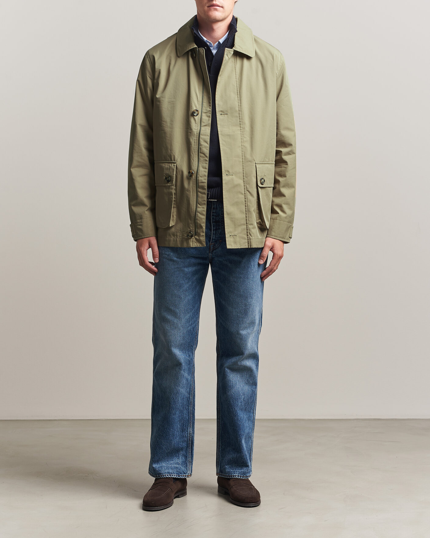 Herren | Jacken | Gant | Cotton Barn Jacket Light Taupe
