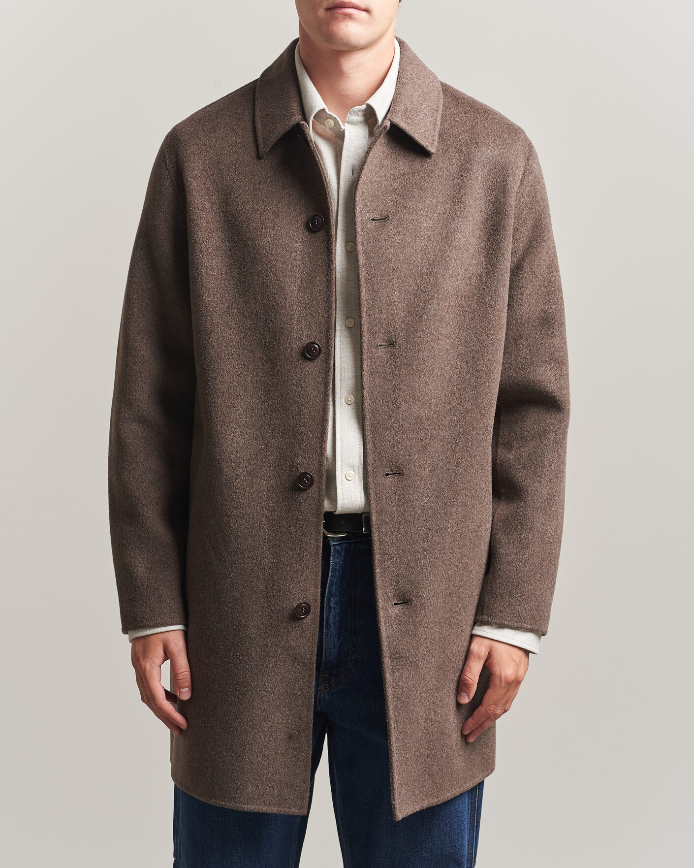 Herren | Jacken | Gant | Handstitched Wool/Cashmere Top Coat Shadow Brown