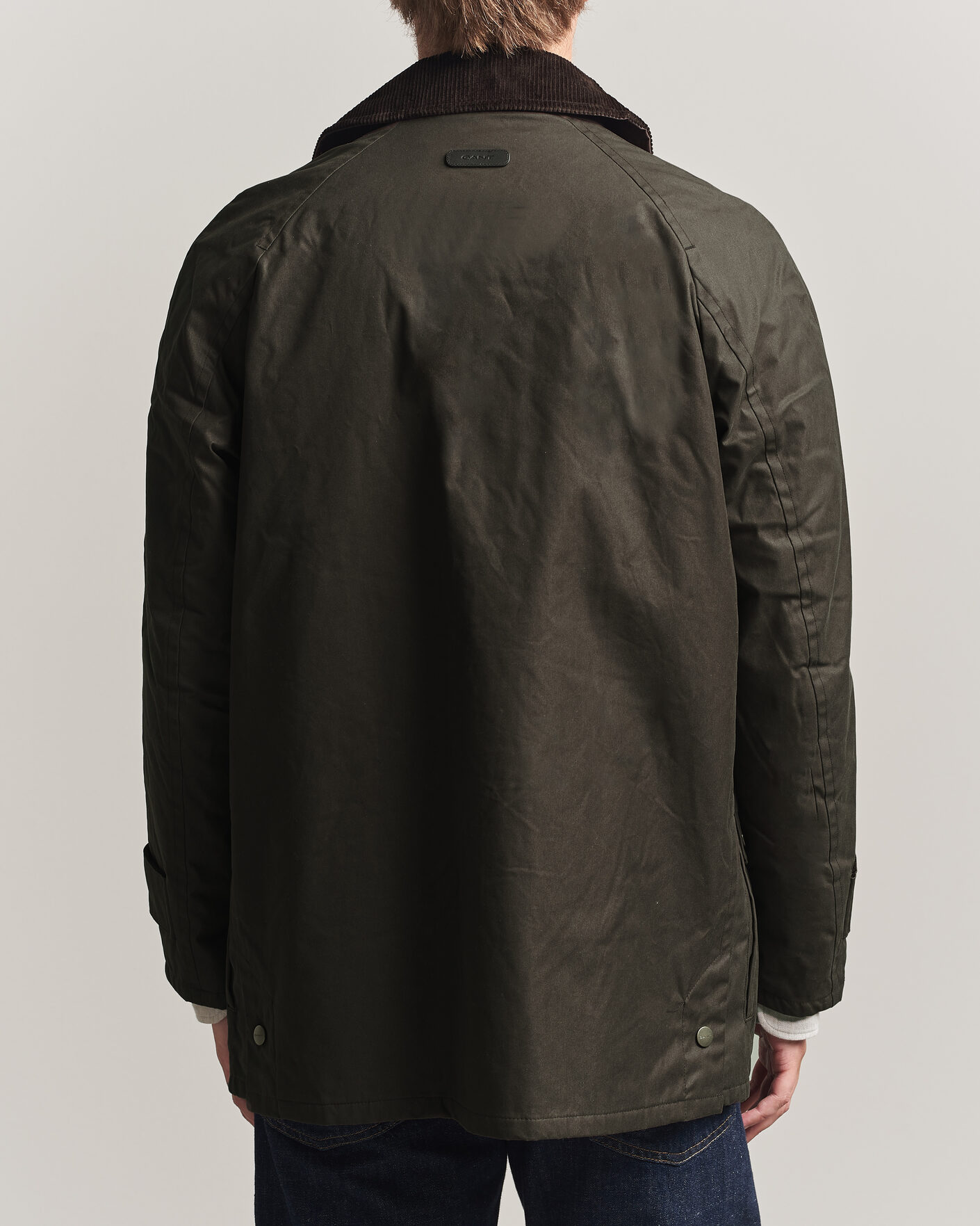 Herren | Jacken | Gant | Waxed Barn Jacket Black Brown