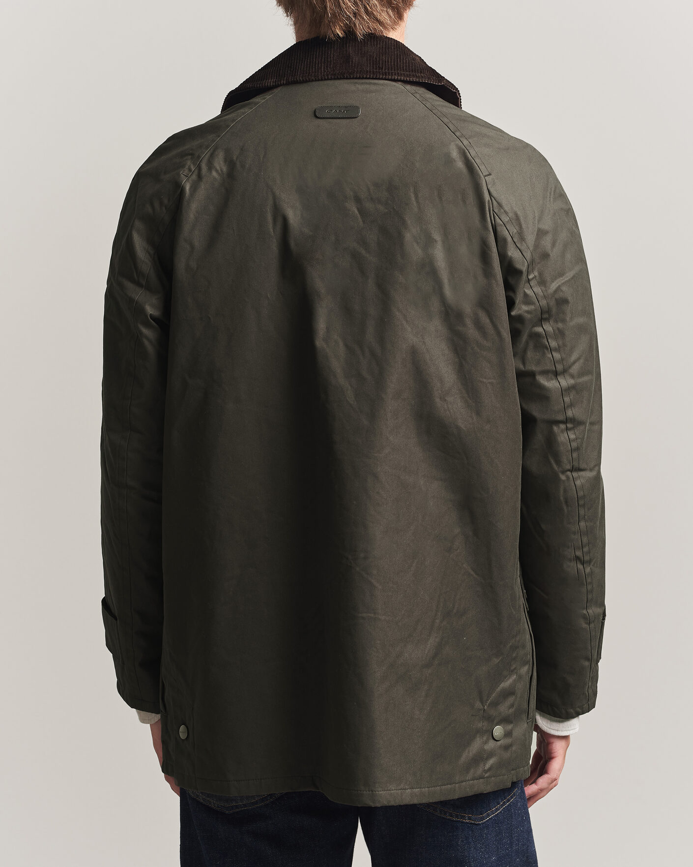 Herren | Jacken | Gant | Waxed Barn Jacket Black Brown