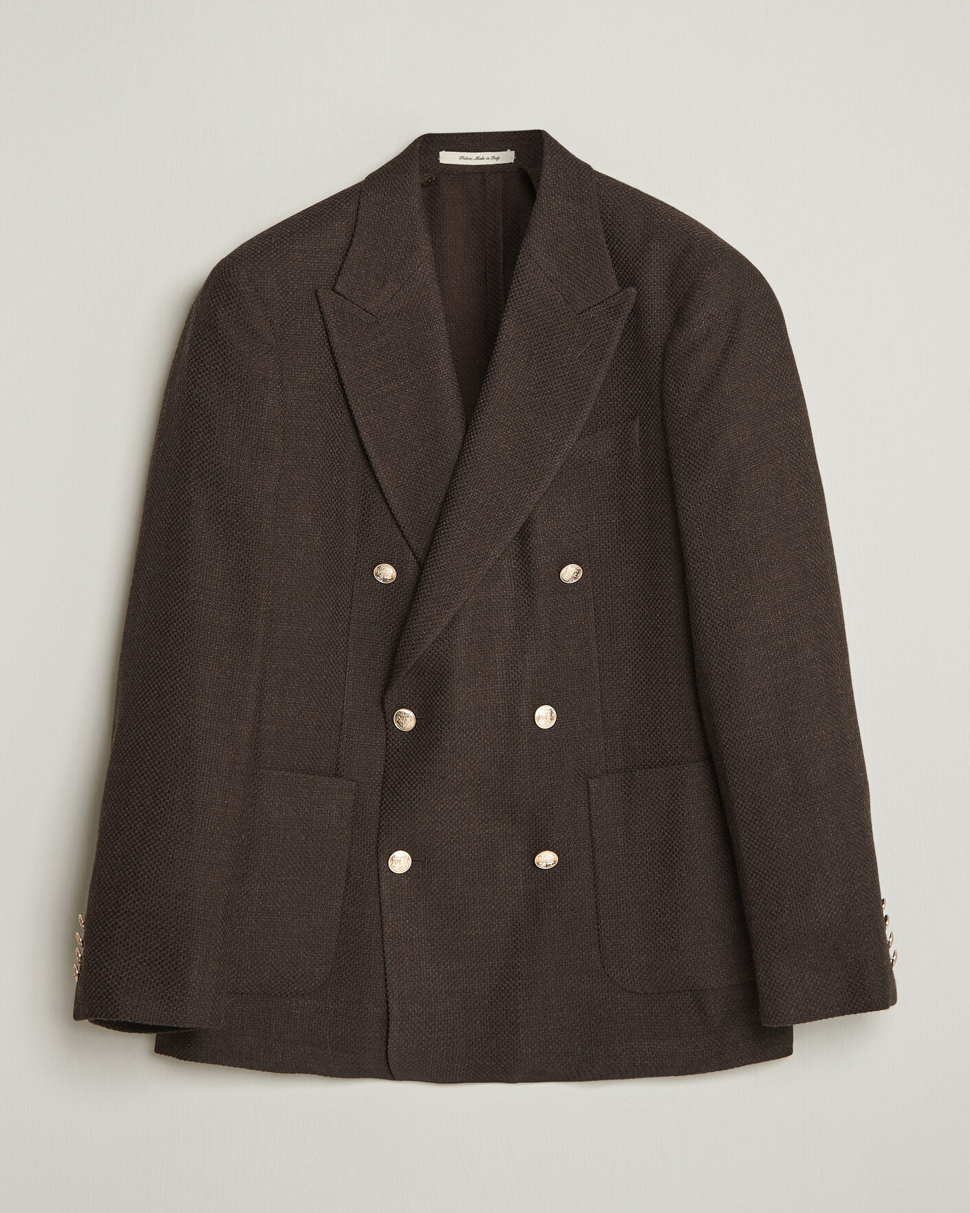 Herren | Sakkos | Gant | Wool Textured Double Breasted Blazer Black Brown