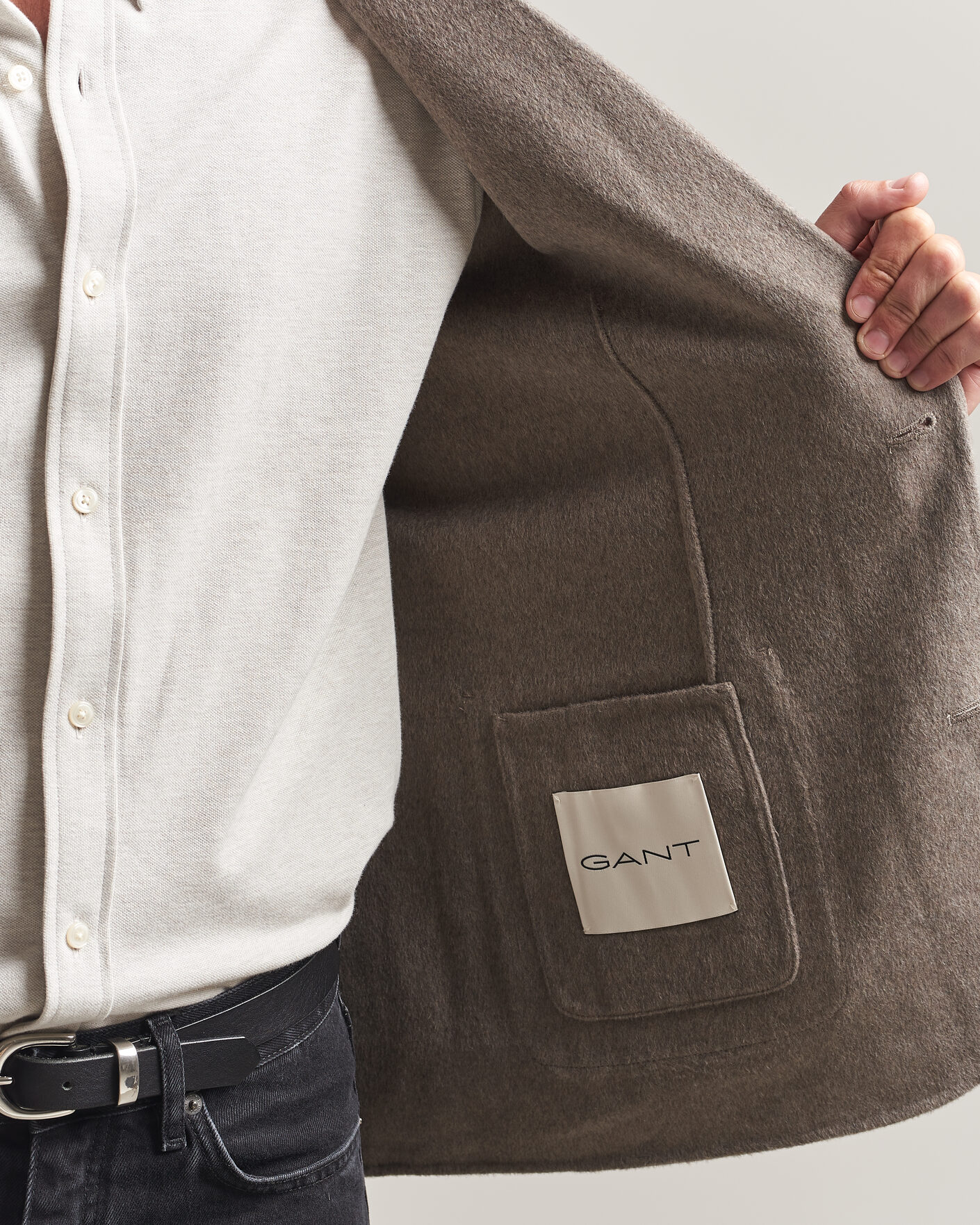 Herren | Sakkos | Gant | Handstitched Unlined Blazer Mist Taupe