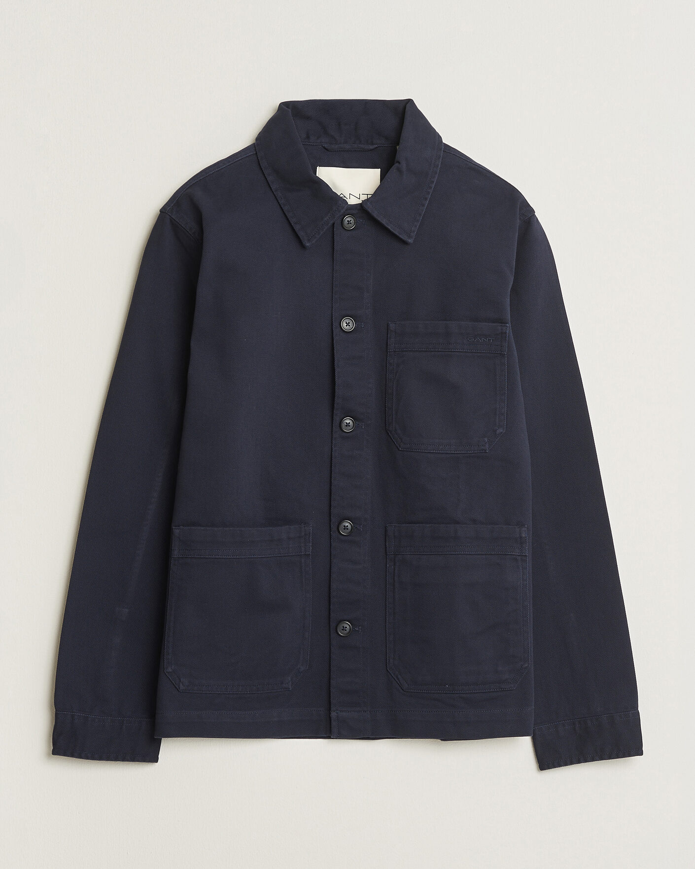 Herren | Hemden | Gant | Regular Fit Brushed Twill Overshirt Evening Blue