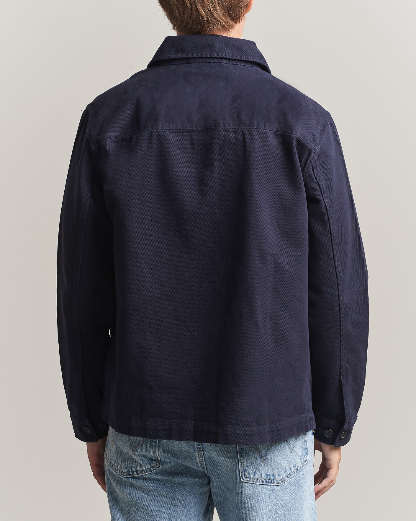 Herren | Hemden | Gant | Regular Fit Brushed Twill Overshirt Evening Blue