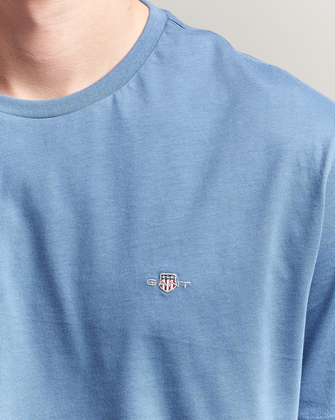 Herren | T-Shirts | Gant | The Original T-Shirt Blue Horizon