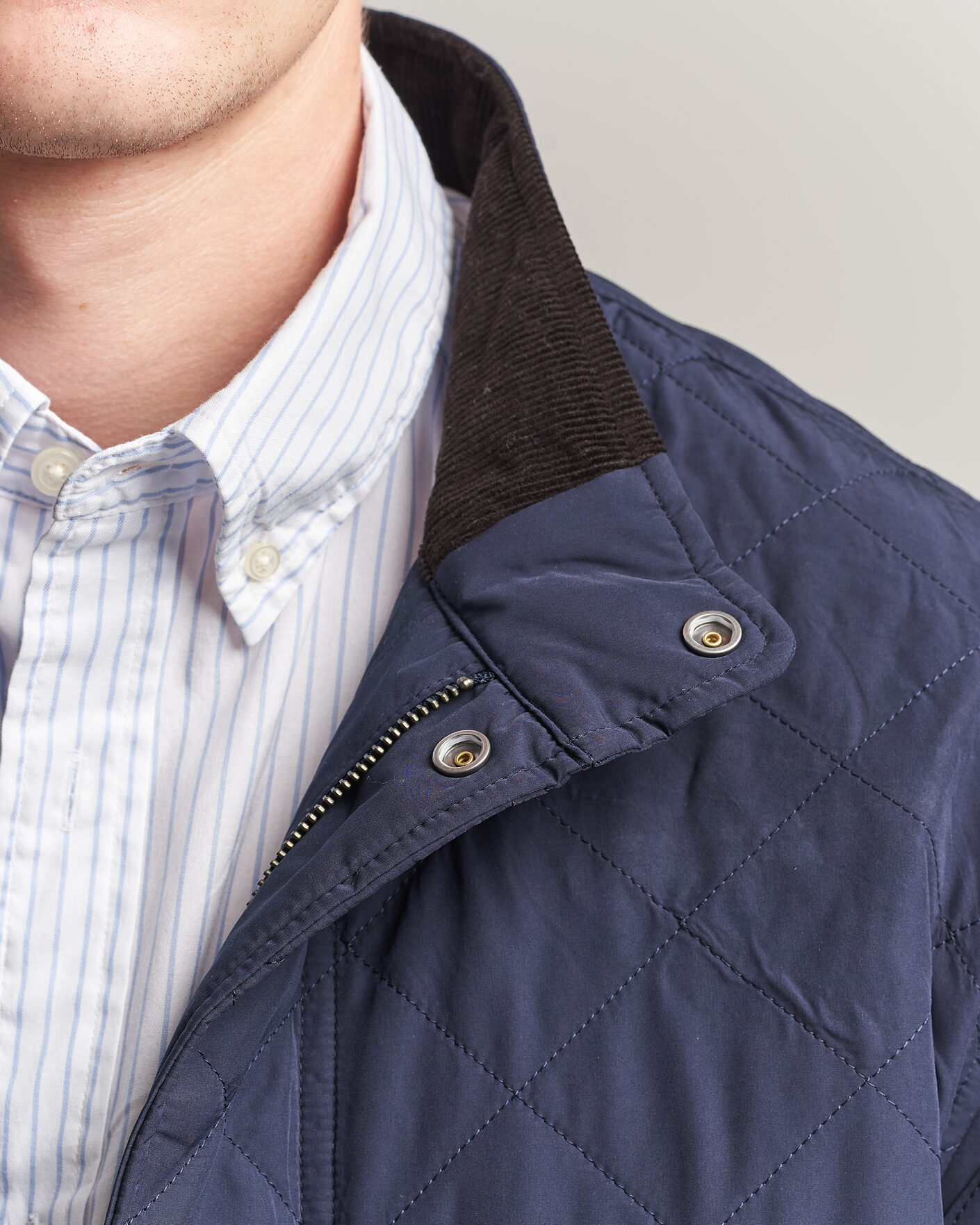Herren | Jacken | Gant | Classic Quilted Mid Jacket Evening Blue