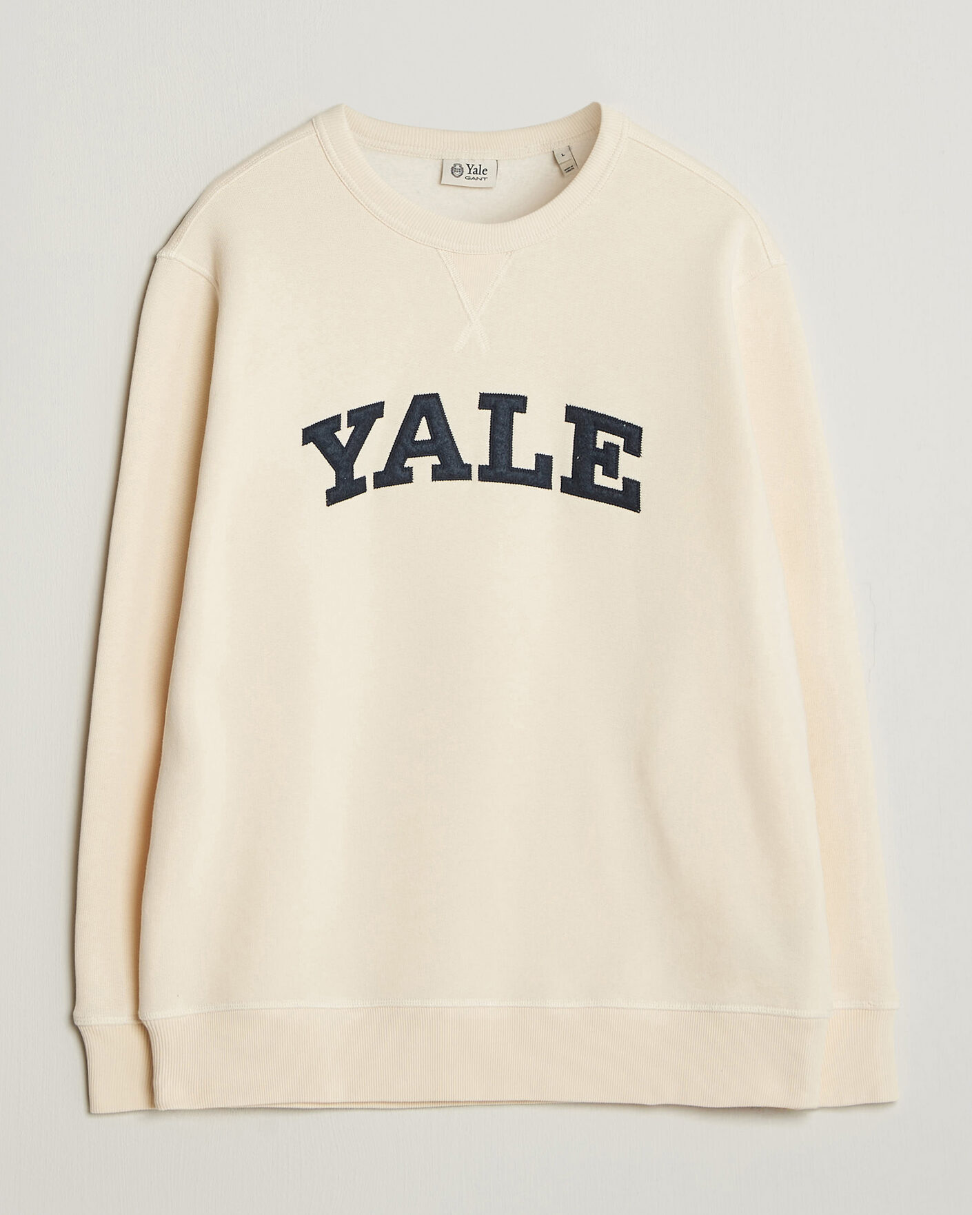 Herren | Pullover | Gant | YALE Crew Neck Sweatshirt Cream