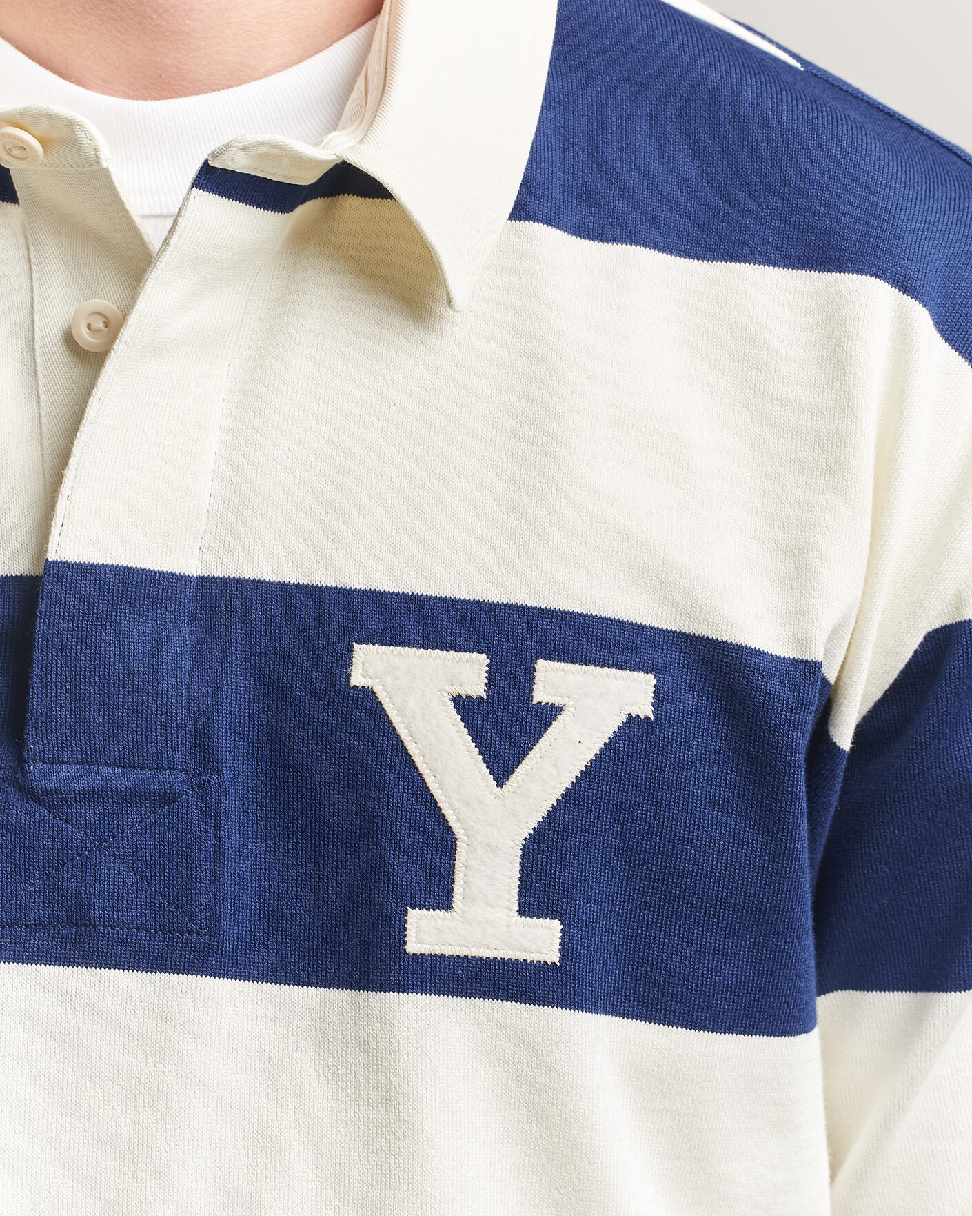 Herren | Pullover | Gant | YALE Striped Heavy Rugger Rich Navy