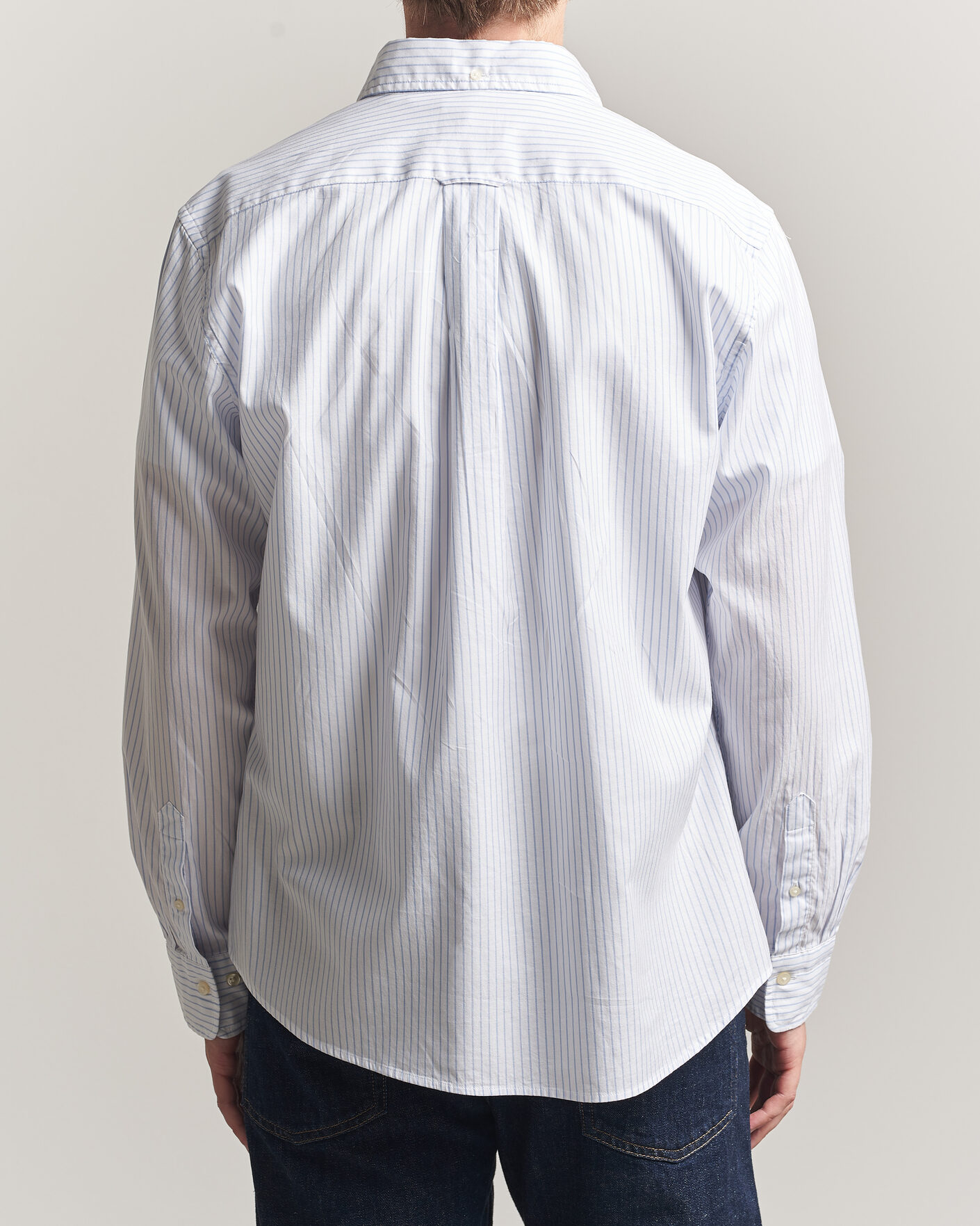 Herren | Hemden | Gant | YALE Regular Fit Striped Oxford Shirt Light Blue