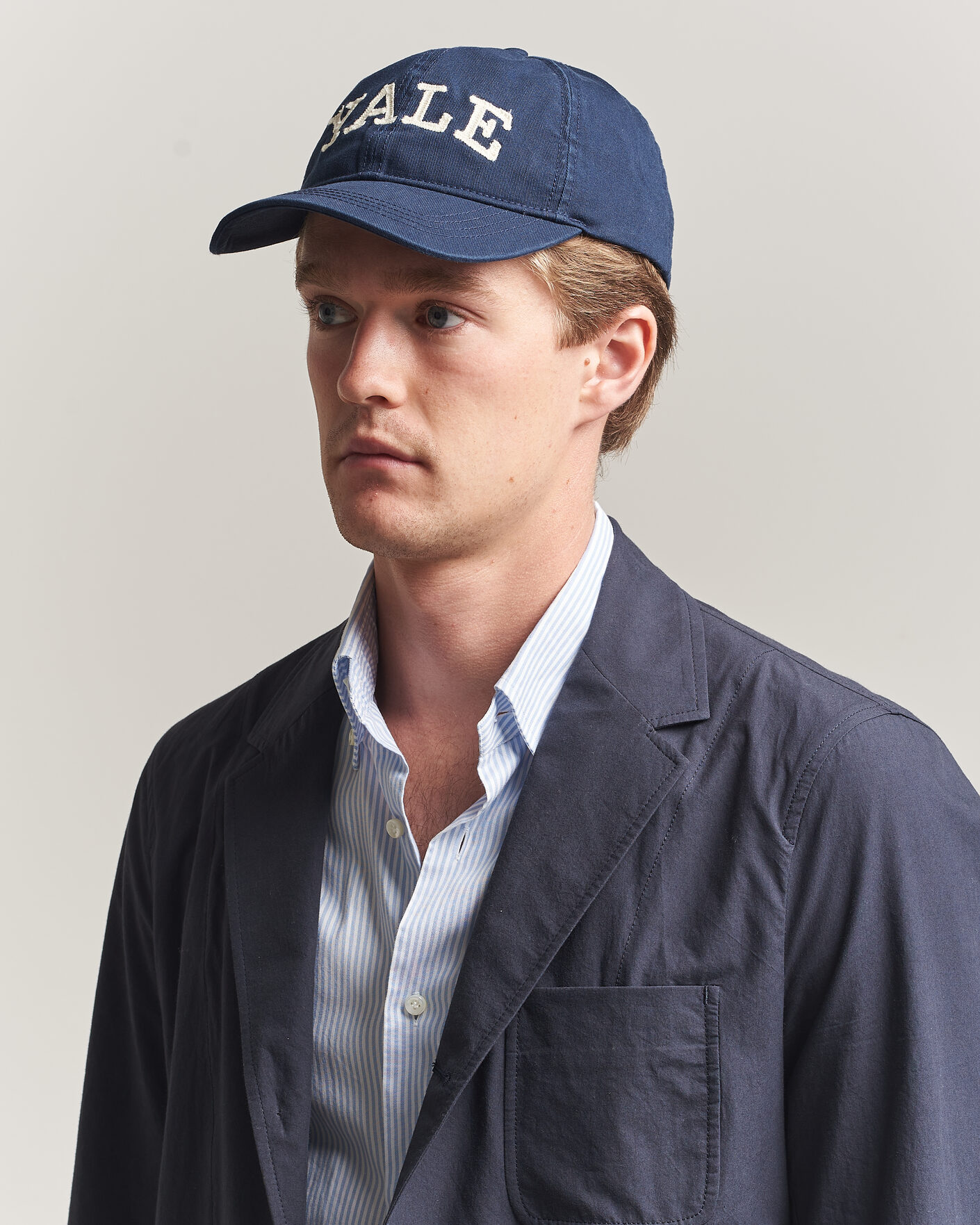 Herren | Hüte & Mützen | Gant | YALE Heavy Washed Cotton Twill Cap Marine