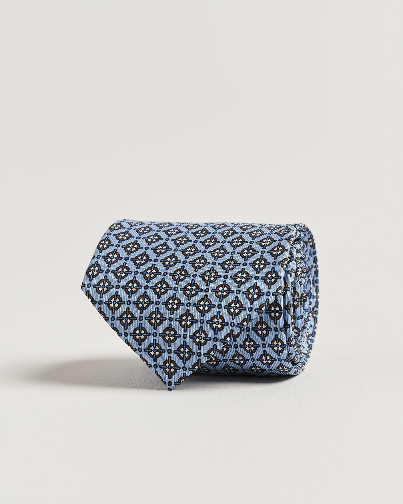 Herren | Krawatten | E. Marinella | 3-Fold Printed Silk Tie Blue