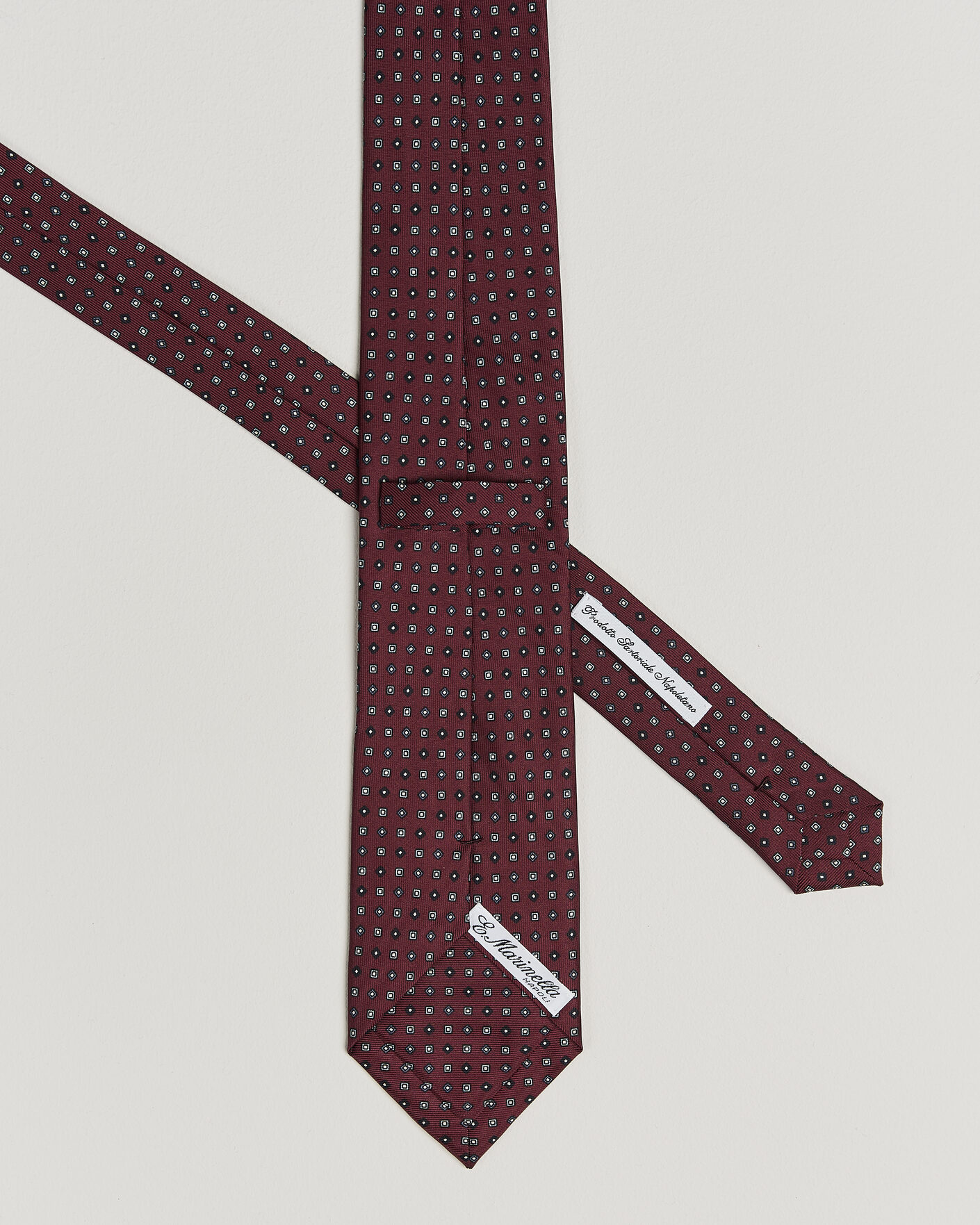 Herren | Krawatten | E. Marinella | 3-Fold Printed Silk Tie Burgundy