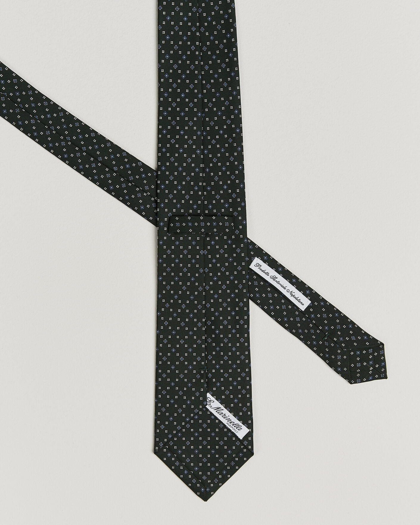 Herren | Krawatten | E. Marinella | 3-Fold Printed Silk Tie Dark Green