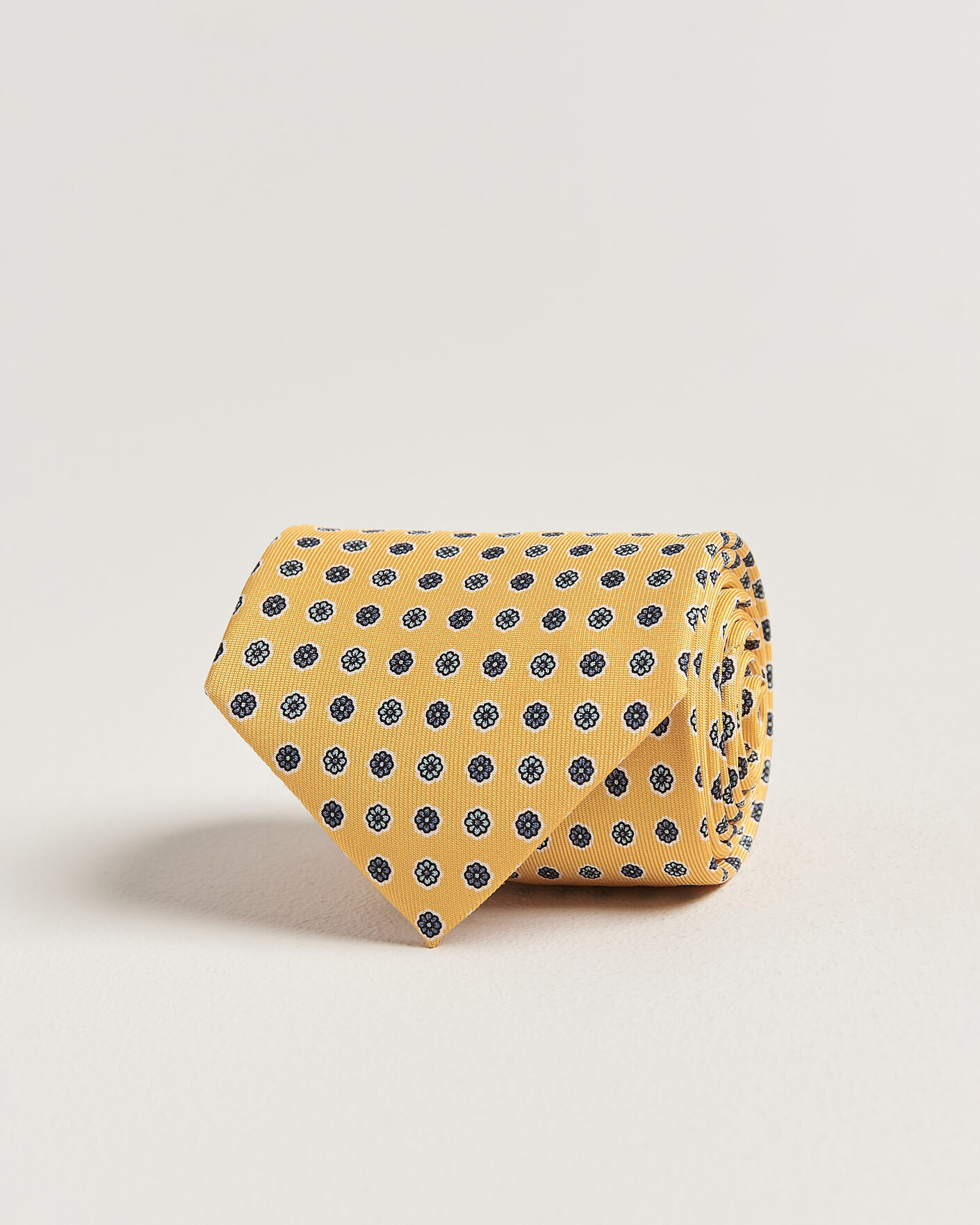Herren | Krawatten | E. Marinella | 3-Fold Printed Silk Tie Yellow