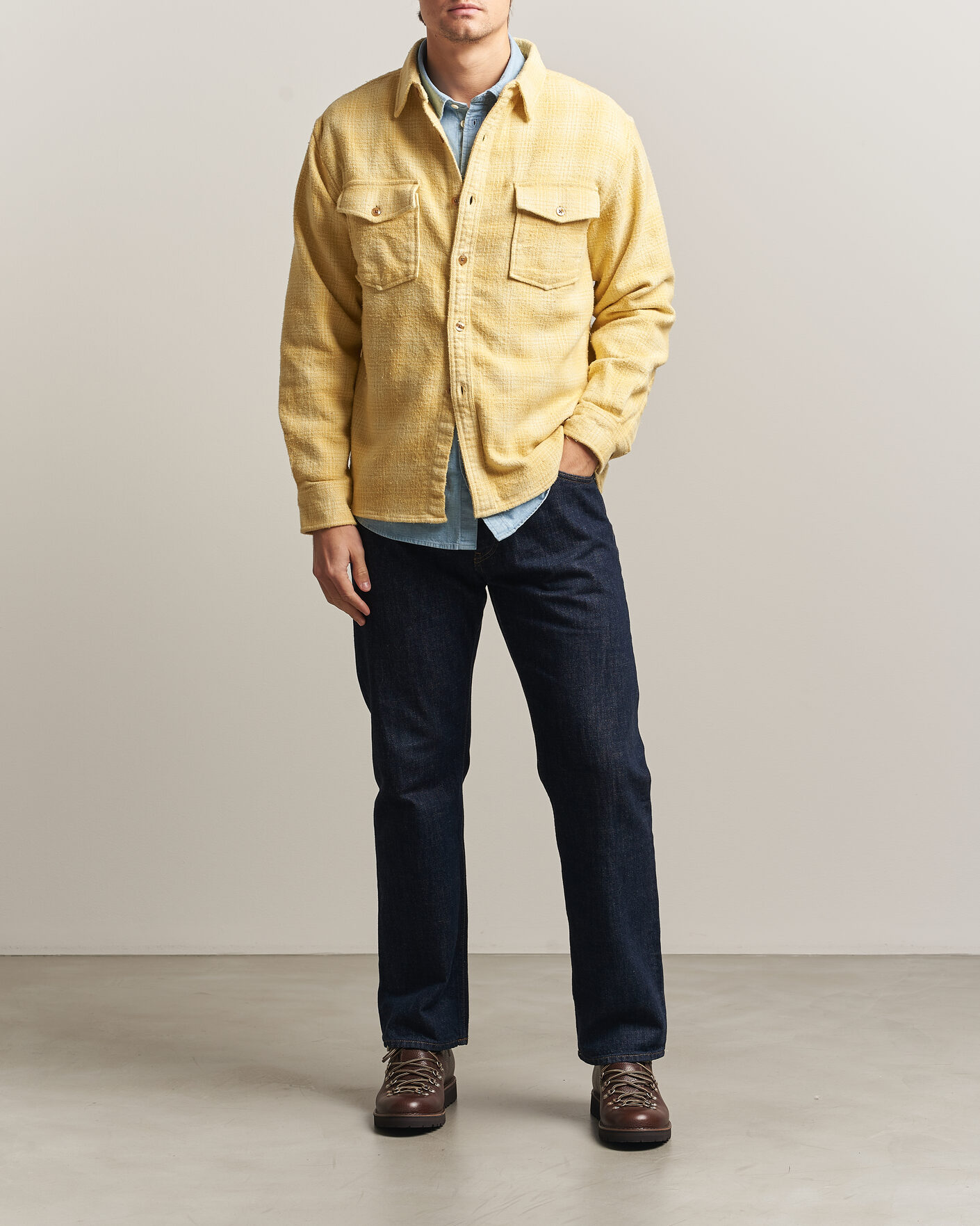 Herren | Hemden | Pendleton | Big Pocket Shirt Cream Shadow