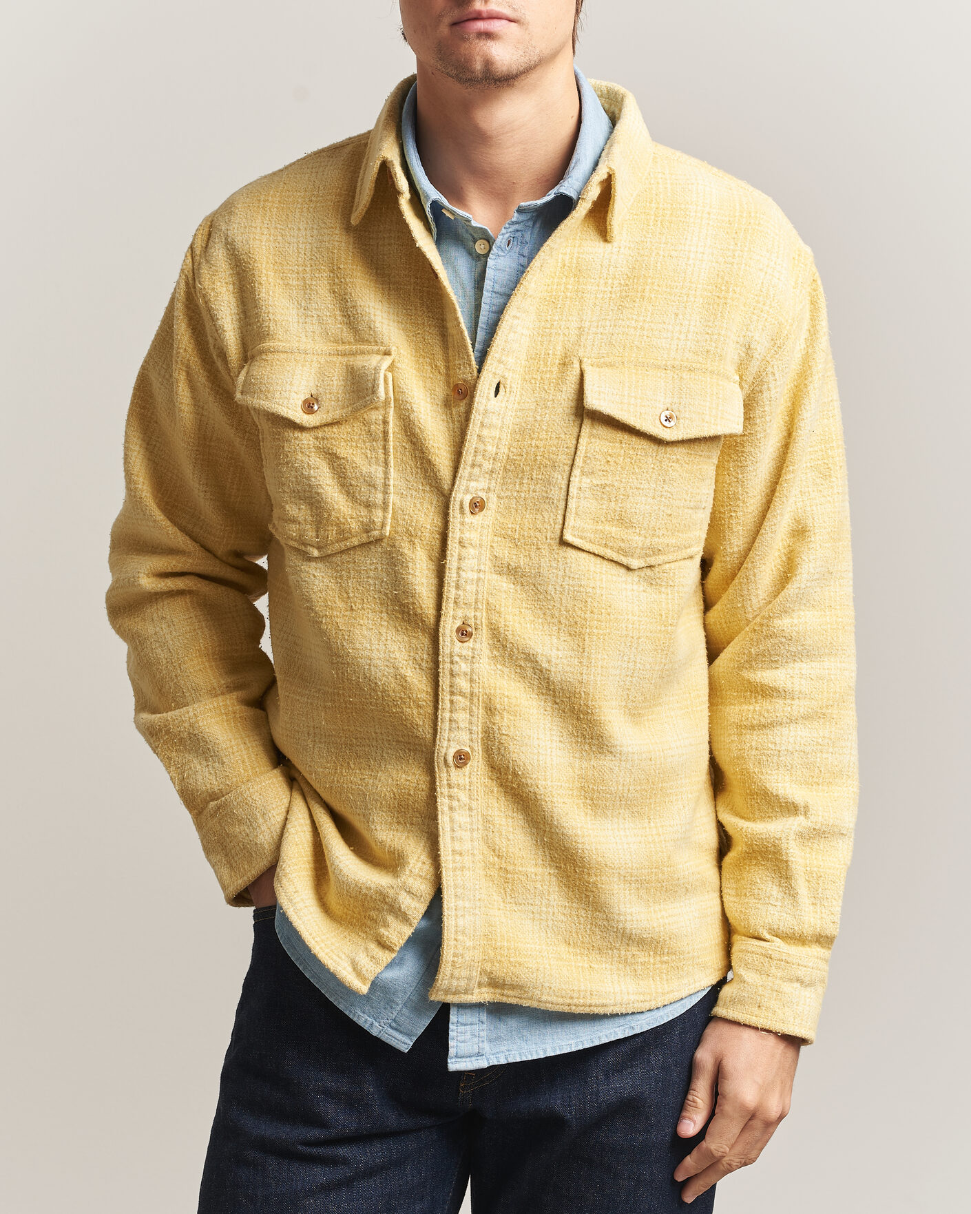 Herren | Hemden | Pendleton | Big Pocket Shirt Cream Shadow