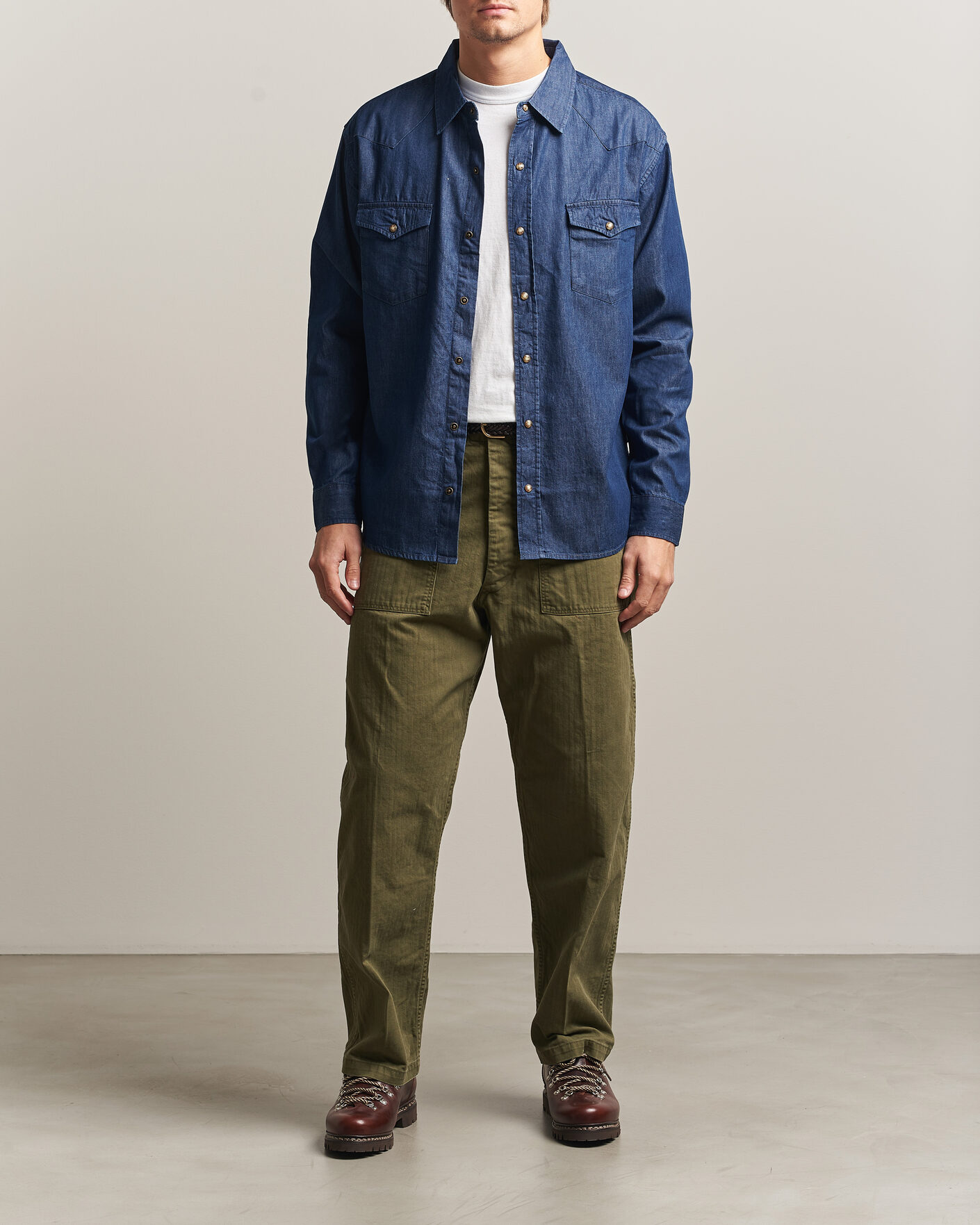 Herren | Hemden | Pendleton | Chandler Western Shirt Indigo Chambray