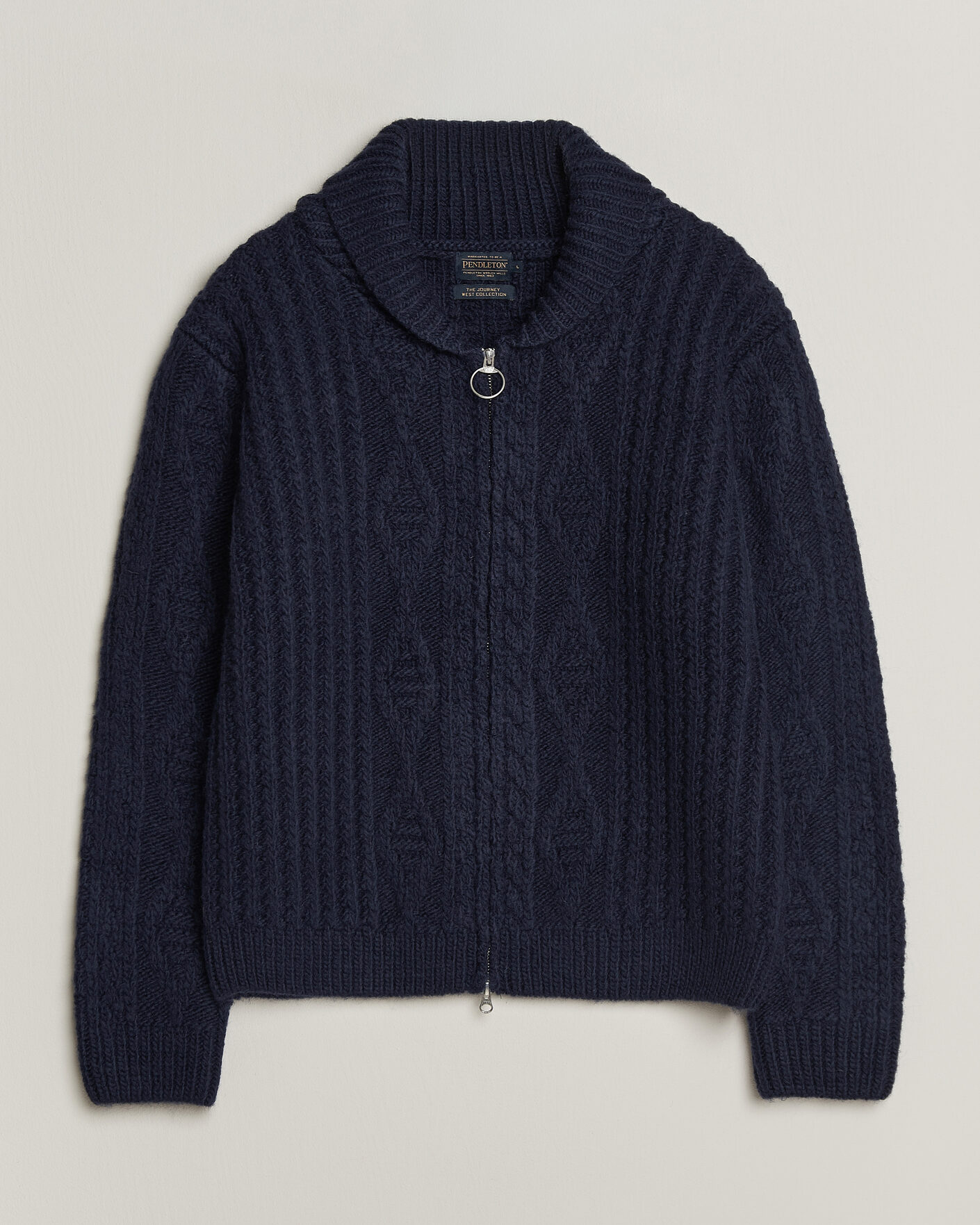 Herren | Pullover | Pendleton | Hoop Zip Cardigan Navy