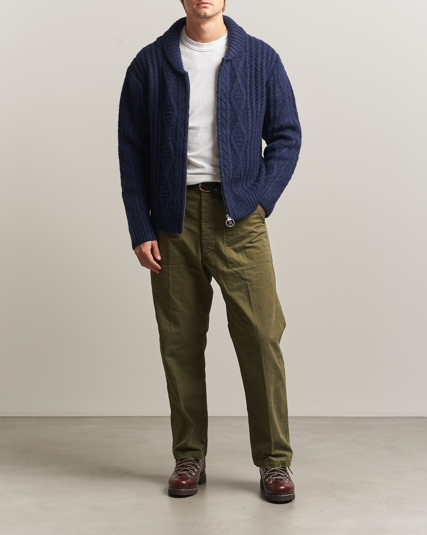 Herren | Pullover | Pendleton | Hoop Zip Cardigan Navy