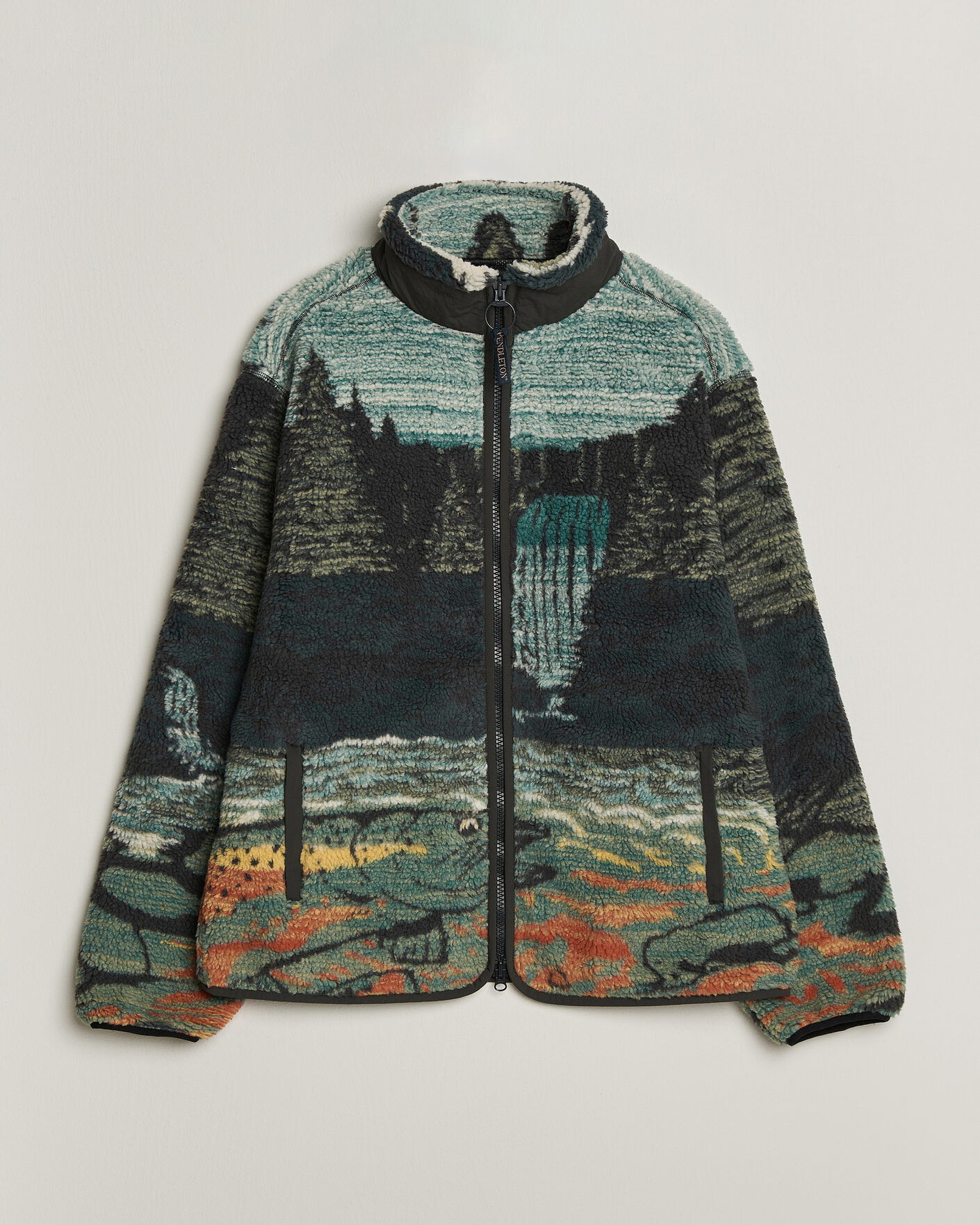 Herren | Pullover | Pendleton | Jacquard Sherpa Fleece Salmon Falls