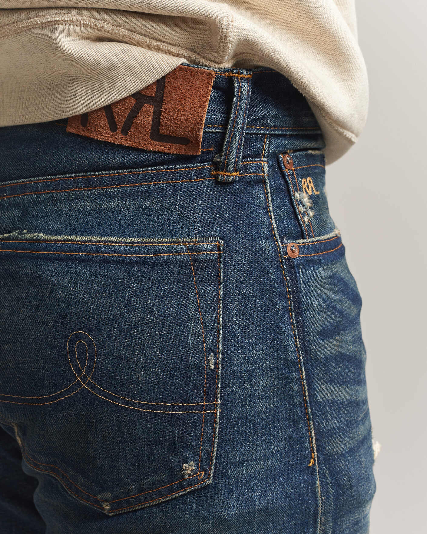 Herren | Jeans | RRL | Straight Leg Selvedge Jeans Hawley Wash
