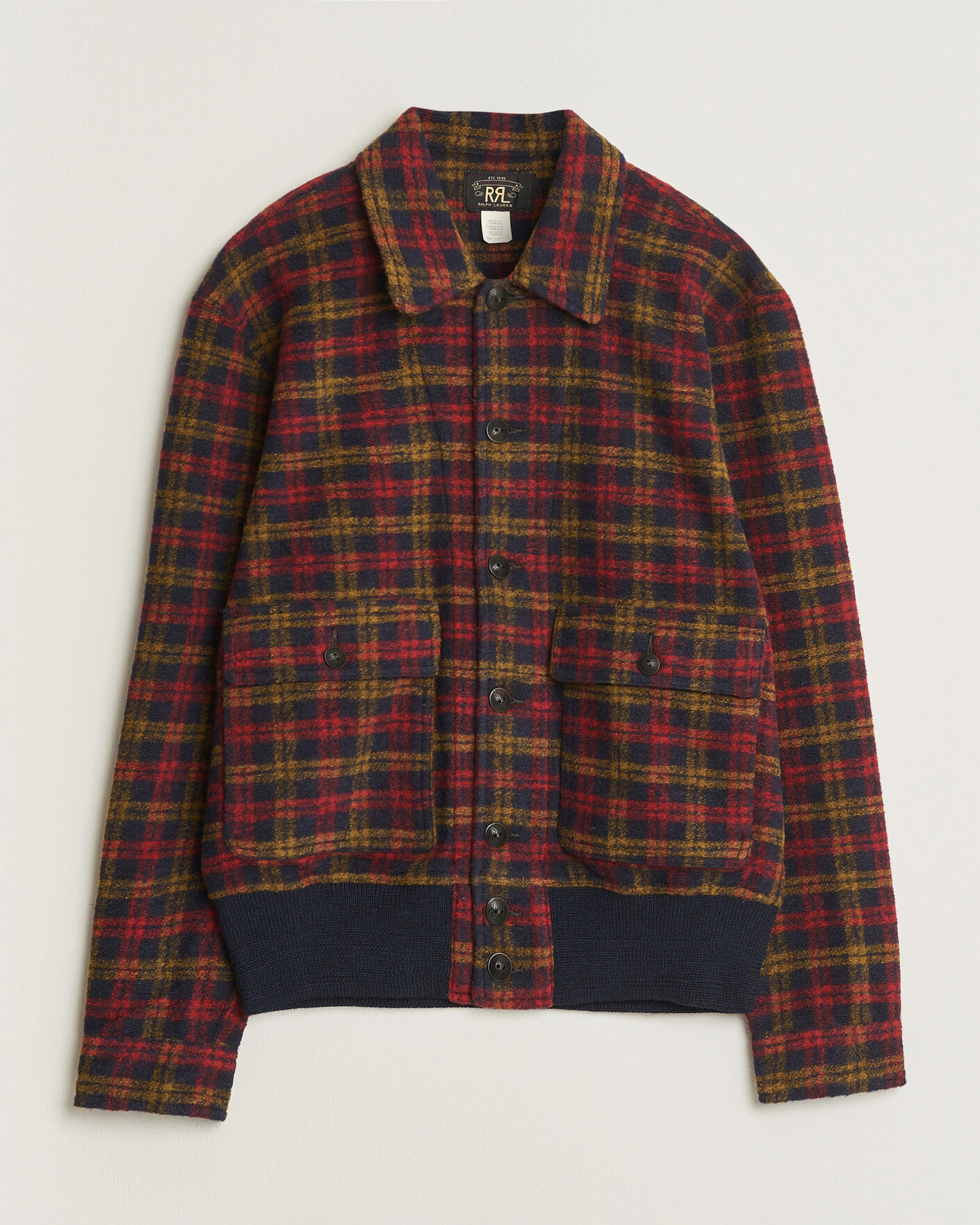 Herren | Jacken | RRL | Knit Bomber Jacket Red Multi