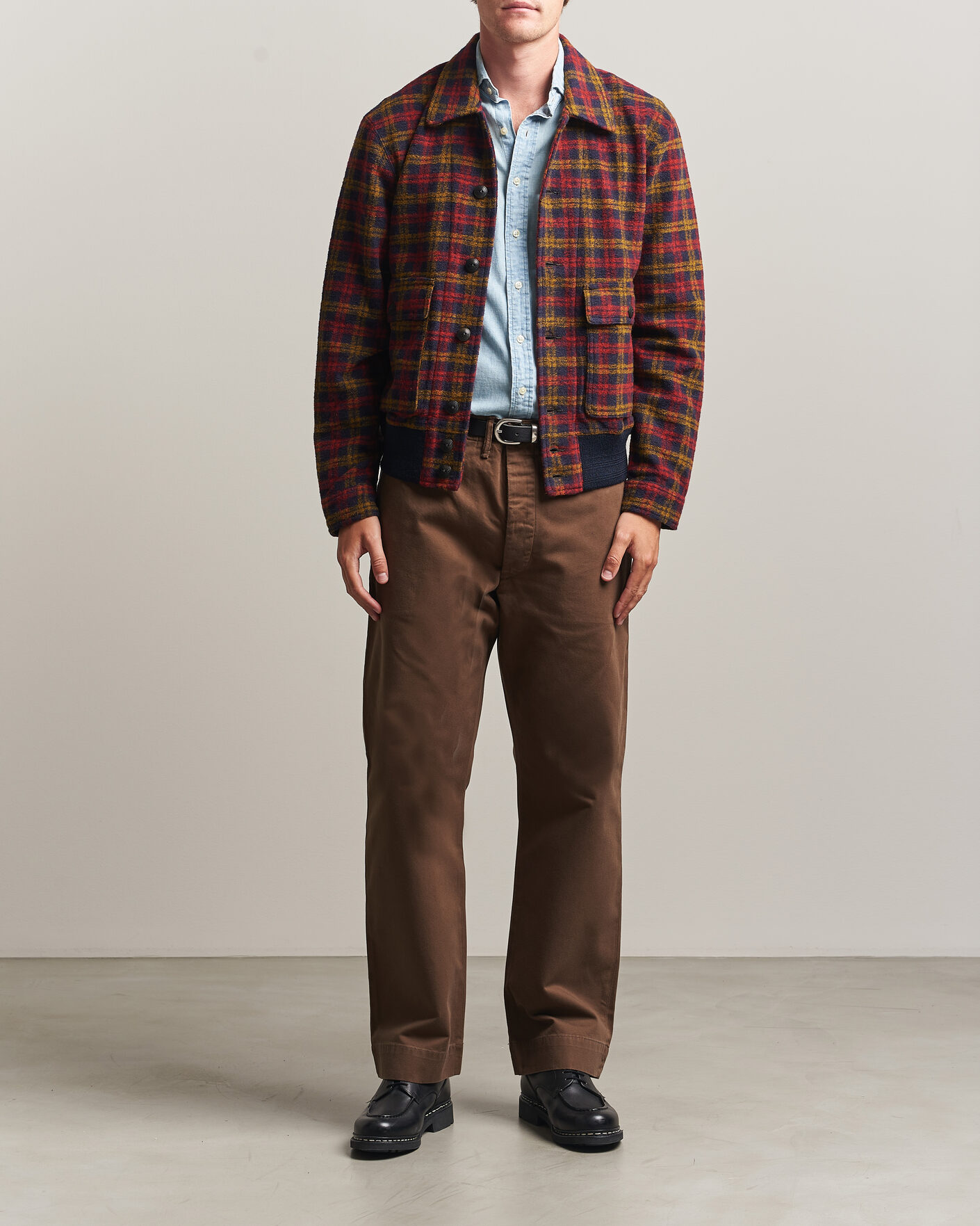 Herren | Jacken | RRL | Knit Bomber Jacket Red Multi