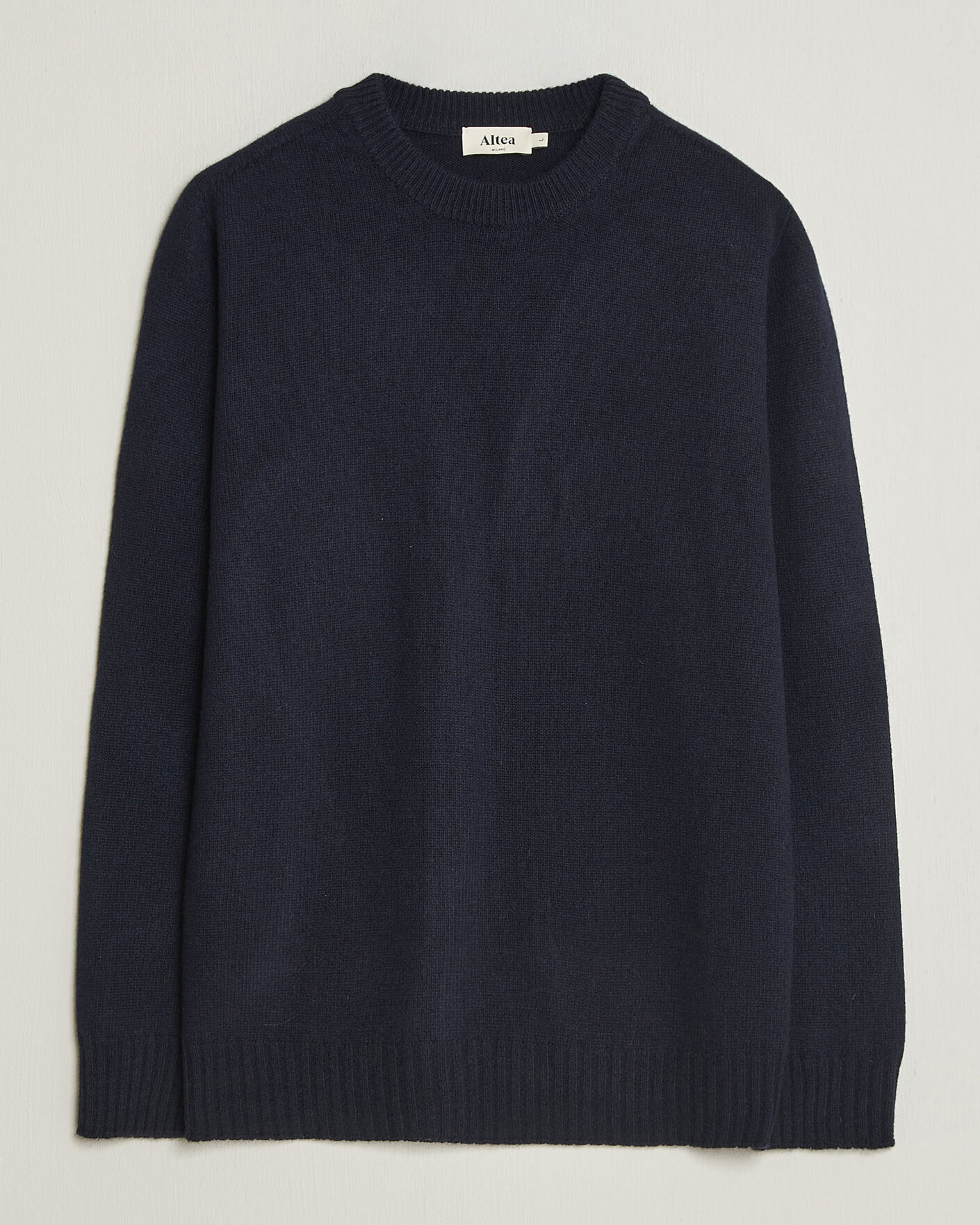 Herren | Pullover | Altea | Wool/Cashmere Crew Neck Pullover Navy