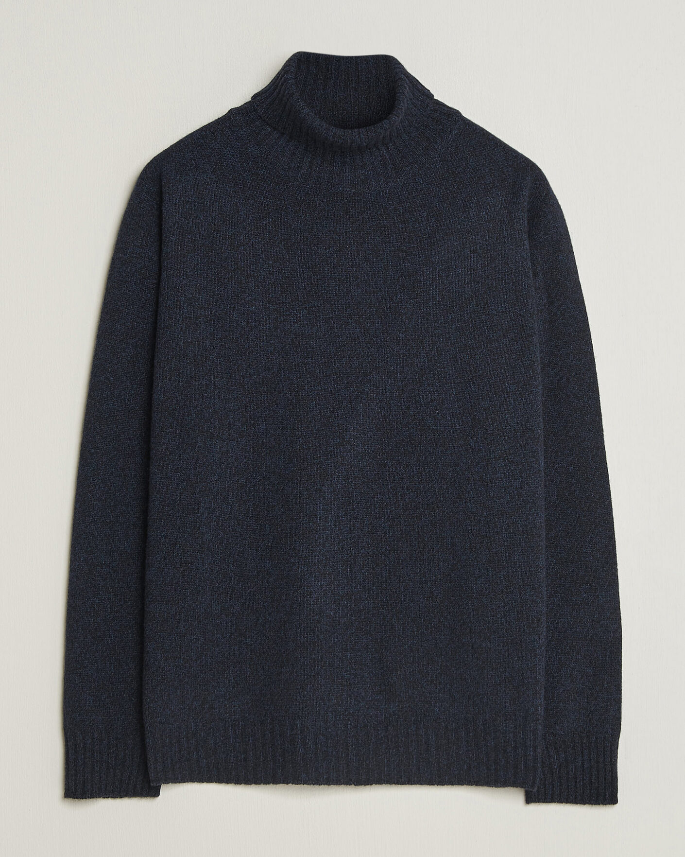Herren | Pullover | Altea | Wool/Cashmere Rollneck Navy Melange
