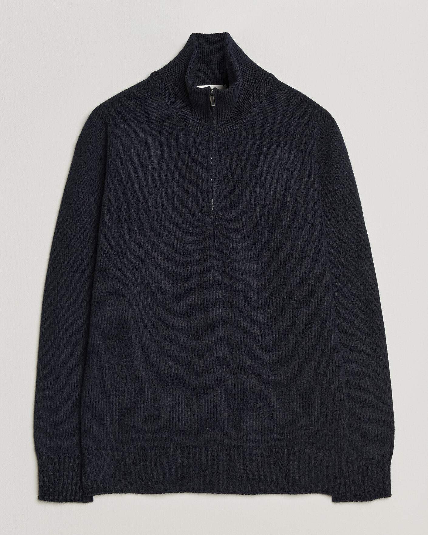 Herren | Pullover | Altea | Wool/Cashmere Half Zip Navy
