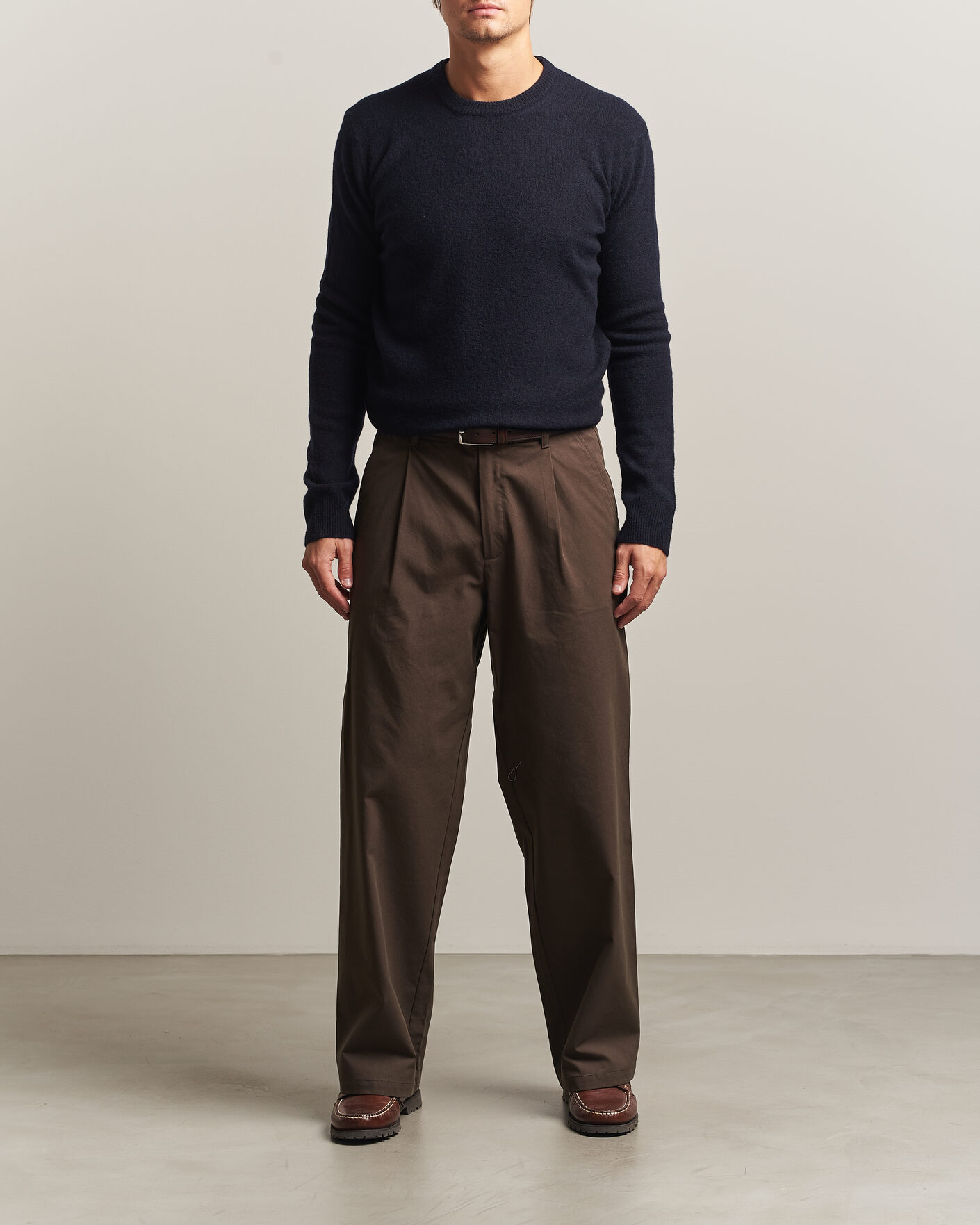 Herren | Pullover | Altea | Cloud Cashmere Blend Sweater Navy