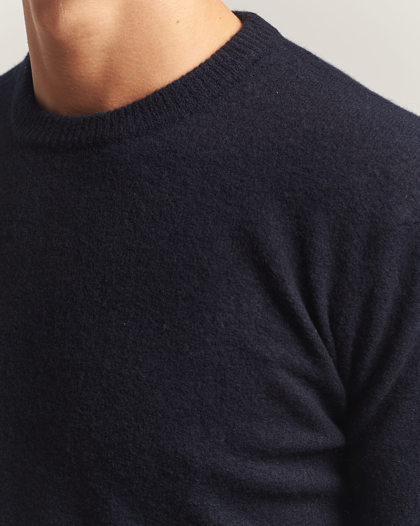 Herren | Pullover | Altea | Cloud Cashmere Blend Sweater Navy