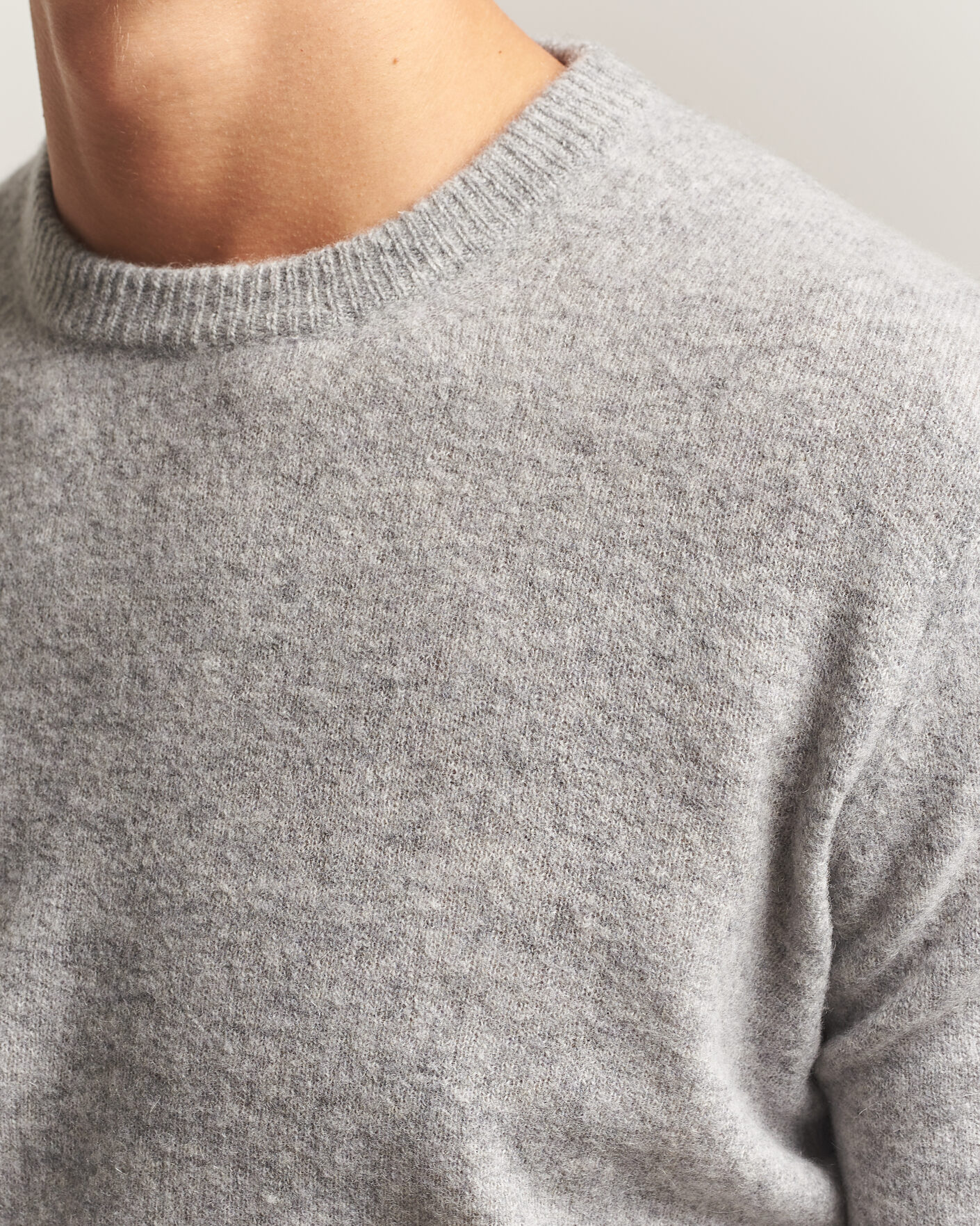 Herren | Pullover | Altea | Cloud Cashmere Blend Sweater Grey Melange
