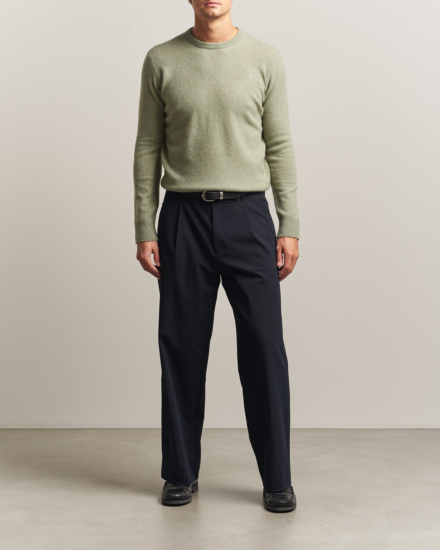 Herren | Pullover | Altea | Cloud Cashmere Blend Sweater Mint Green