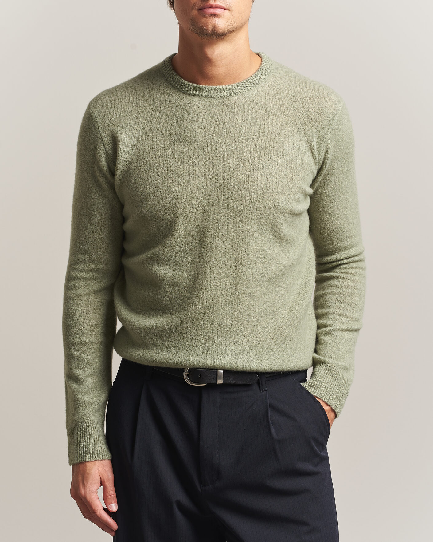 Herren | Pullover | Altea | Cloud Cashmere Blend Sweater Mint Green