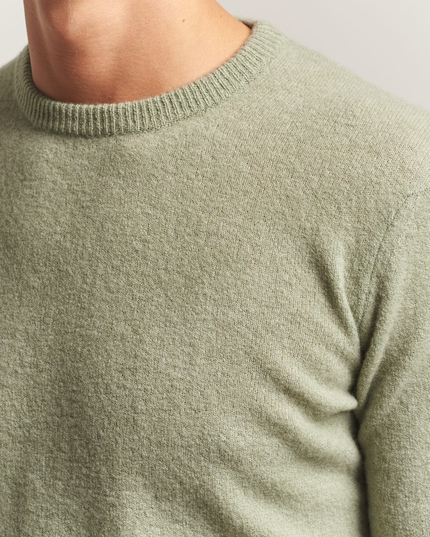 Herren | Pullover | Altea | Cloud Cashmere Blend Sweater Mint Green
