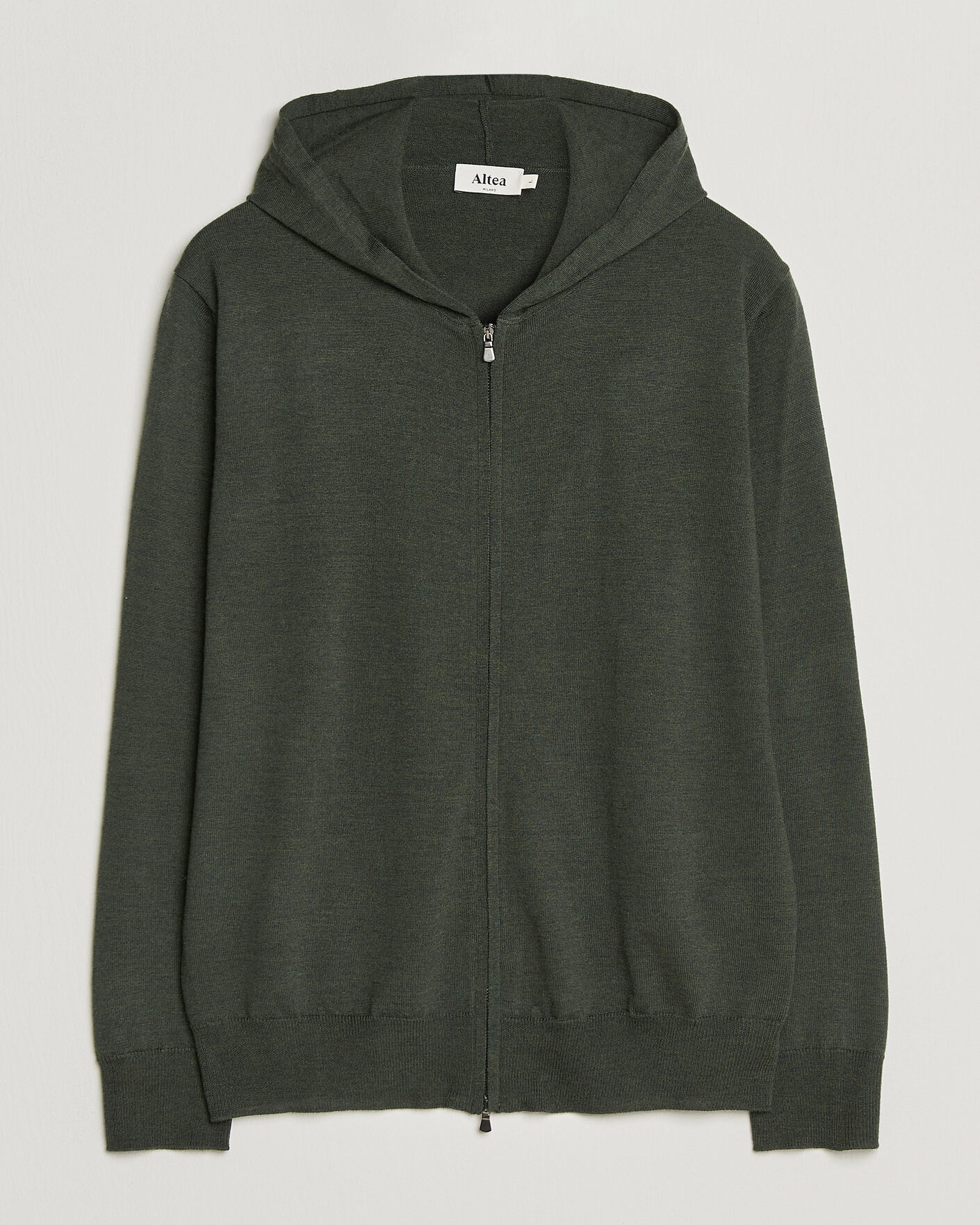 Herren | Pullover | Altea | Merino Wool Cardigan Dark Military
