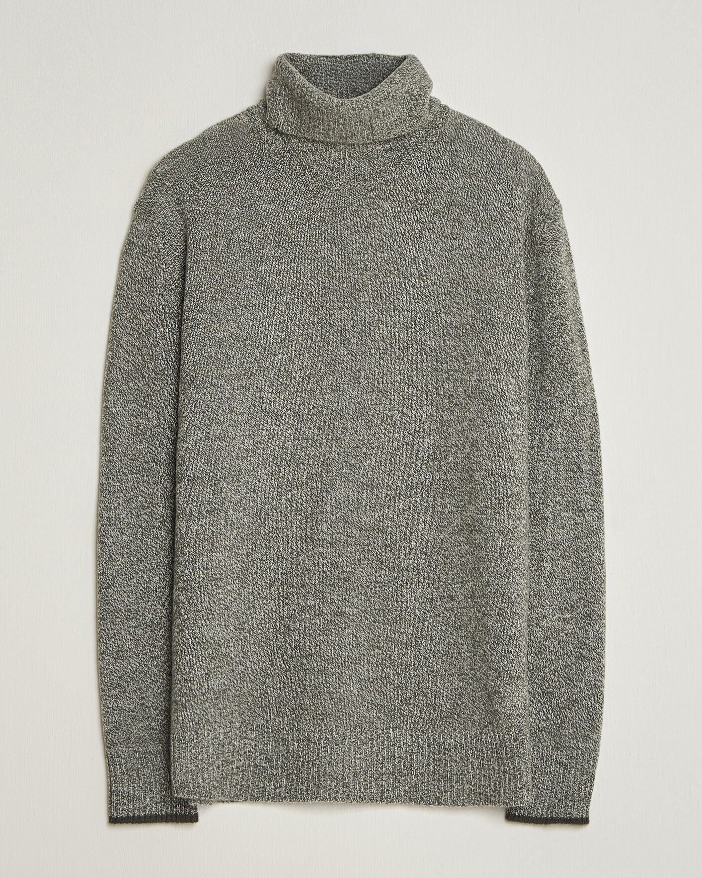 Herren | Pullover | Altea | Cloud Cashmere Blend Rollneck Green Melange