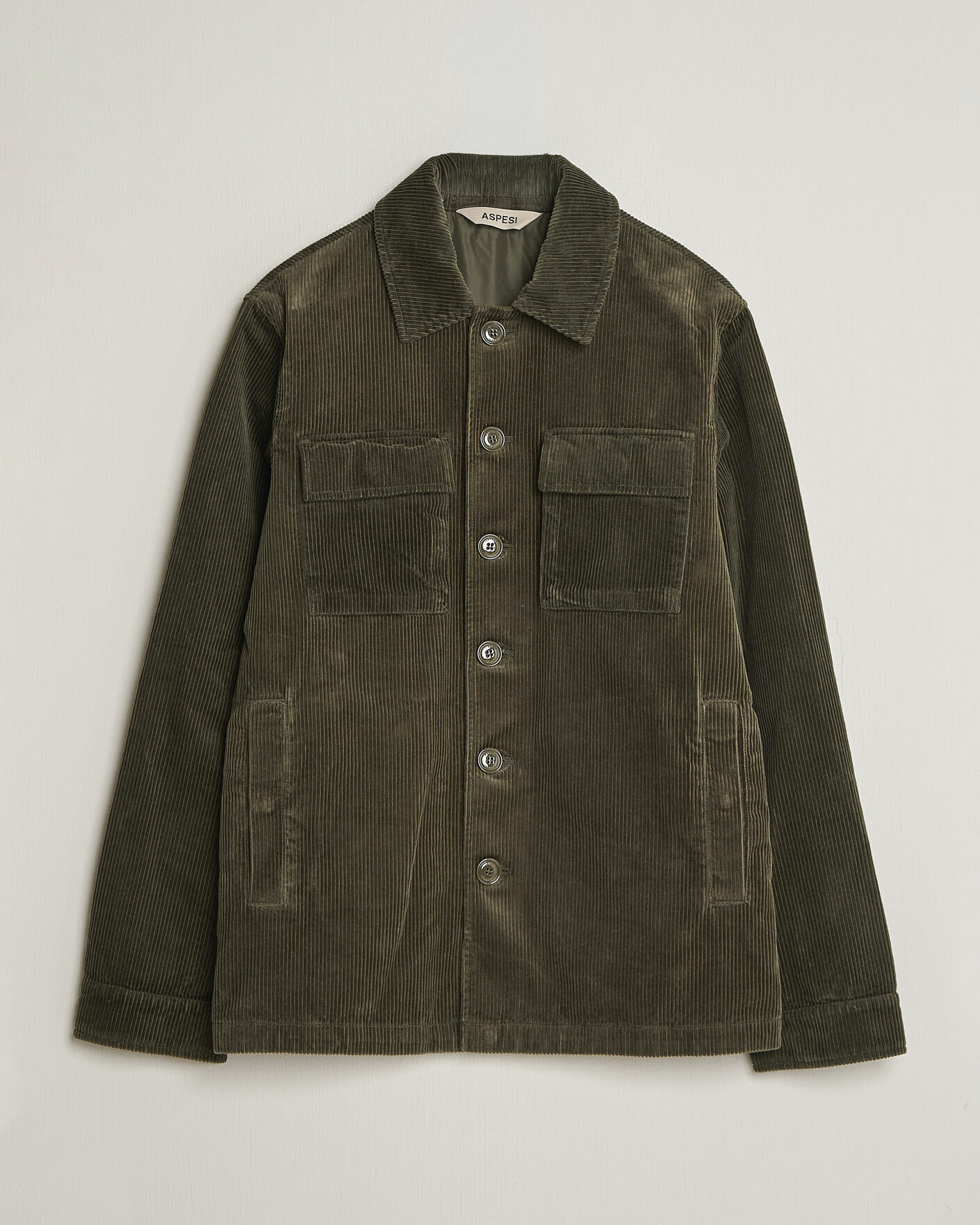 Herren | Jacken | Aspesi | Tigre Corduroy Shirt Jacket Military