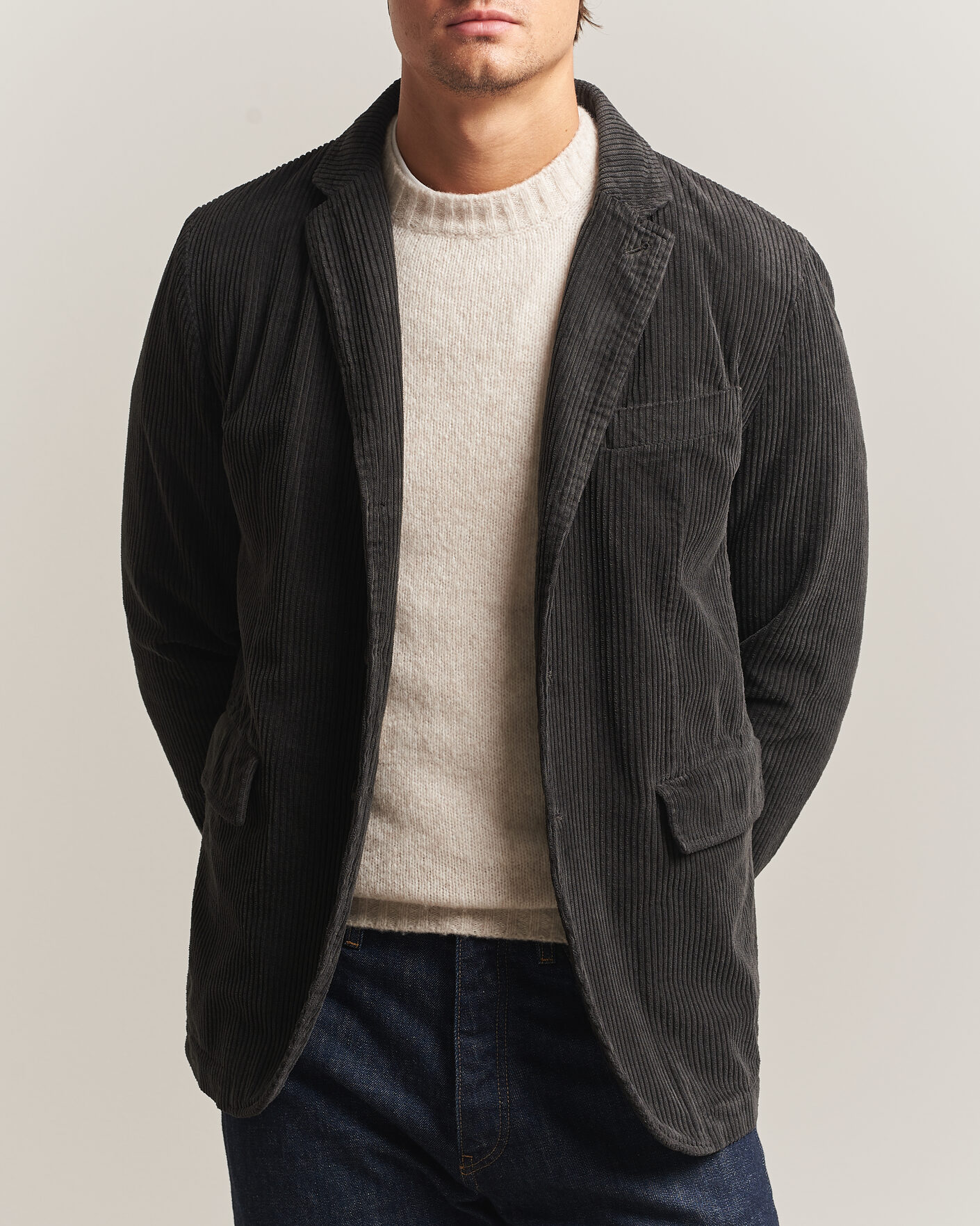 Herren | Sakkos | Aspesi | Corduroy Blazer Dark Brown