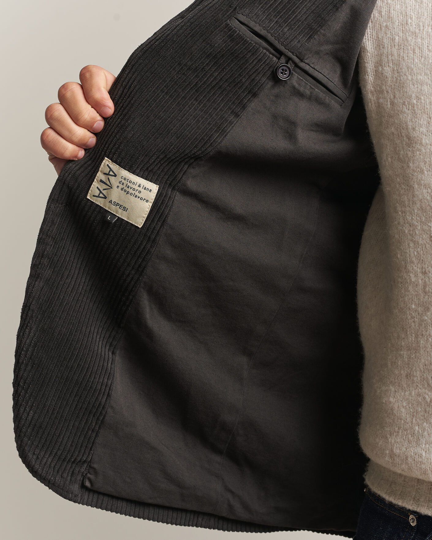 Herren | Sakkos | Aspesi | Corduroy Blazer Dark Brown