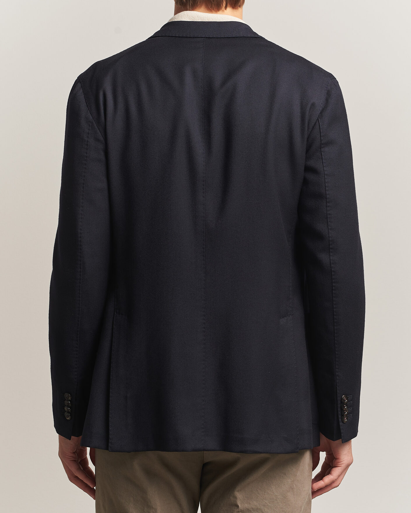 Herren | Sakkos | Boglioli | K Jacket Soft Touch Flannel Blazer Navy