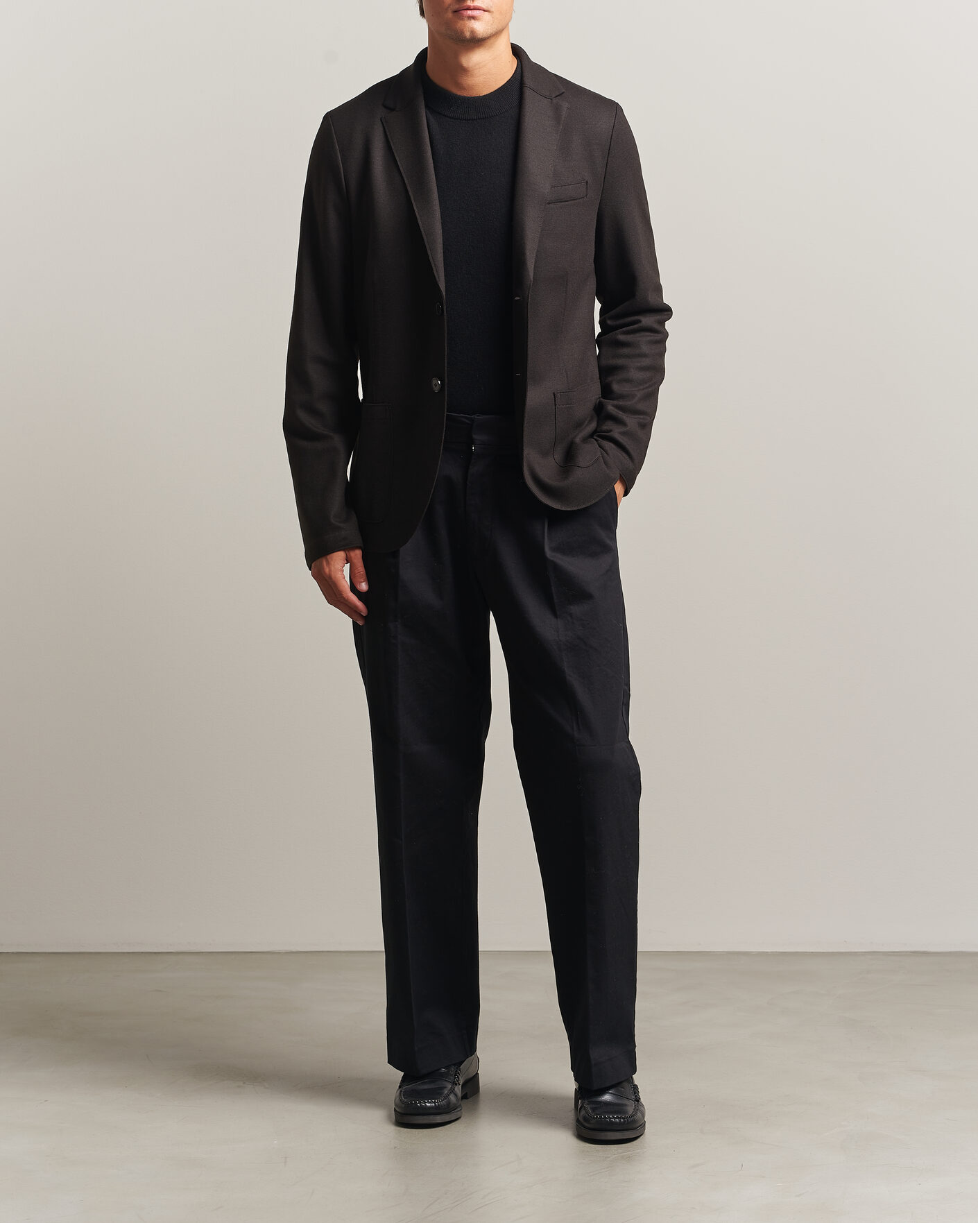 Herren | Sakkos | Harris Wharf London | Two Button Superfine Merino Blazer Brown