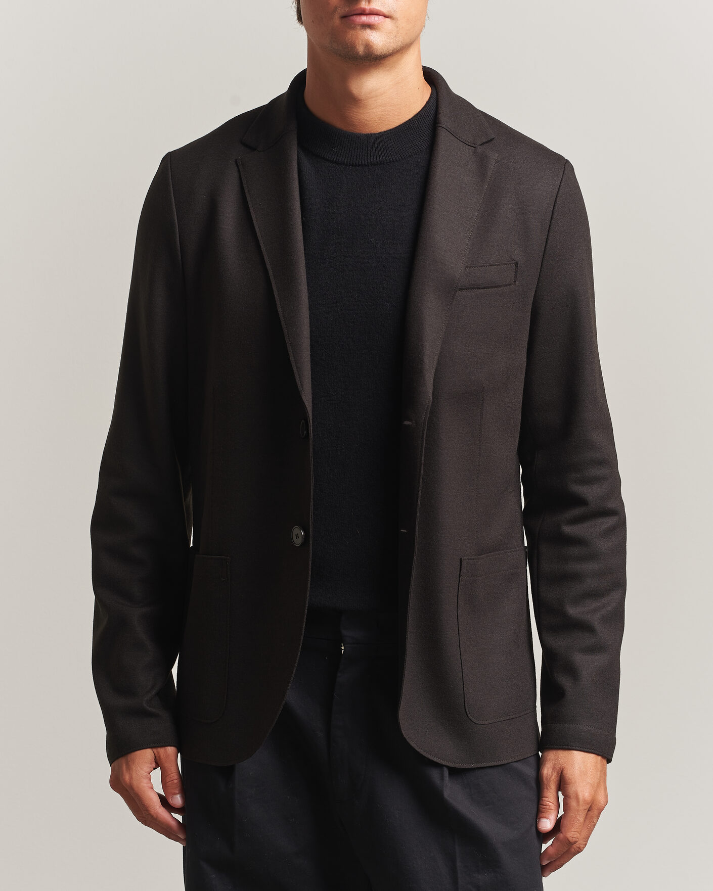 Herren | Sakkos | Harris Wharf London | Two Button Superfine Merino Blazer Brown