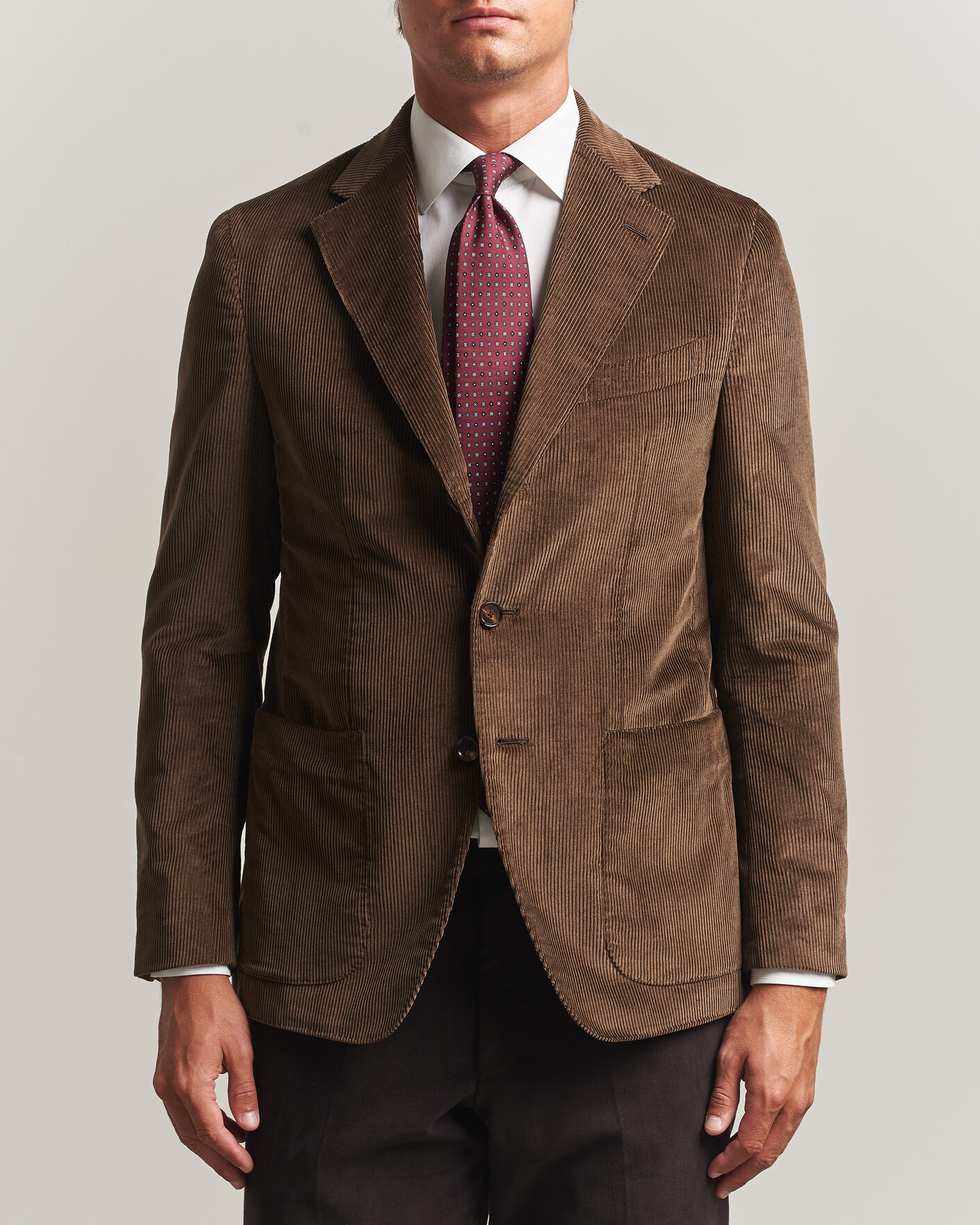 Herren | Sakkos | Caruso | Aida Corduroy Blazer Dark Brown